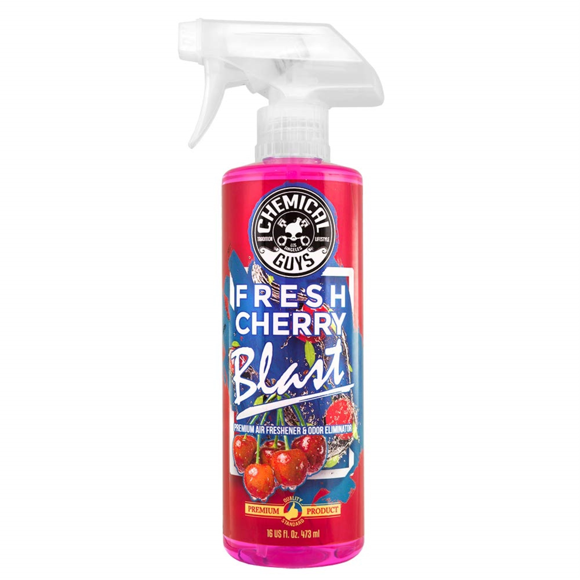 Chemical Guys Air22816 Air Freshener & Odor Eliminator, Fresh Cherry Blast Premium, 16 Fl. Oz