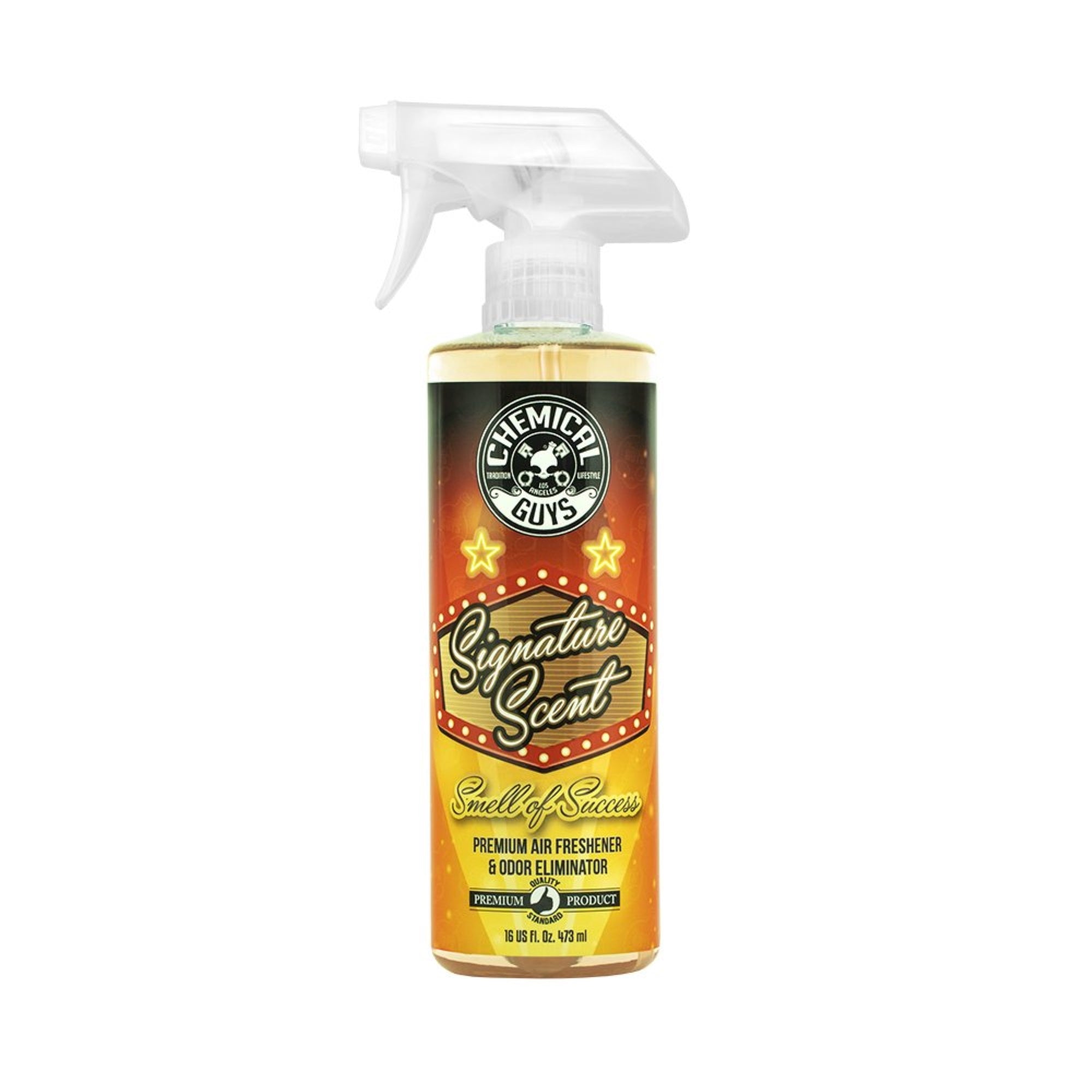 Chemical Guys Air_069_16 Signature Scent Premium Air Freshener And Odor Eliminator, Smell Of Success (Great For Cars, Trucks, Suvs, Rvs, Home, Office & More) 16 Fl Oz