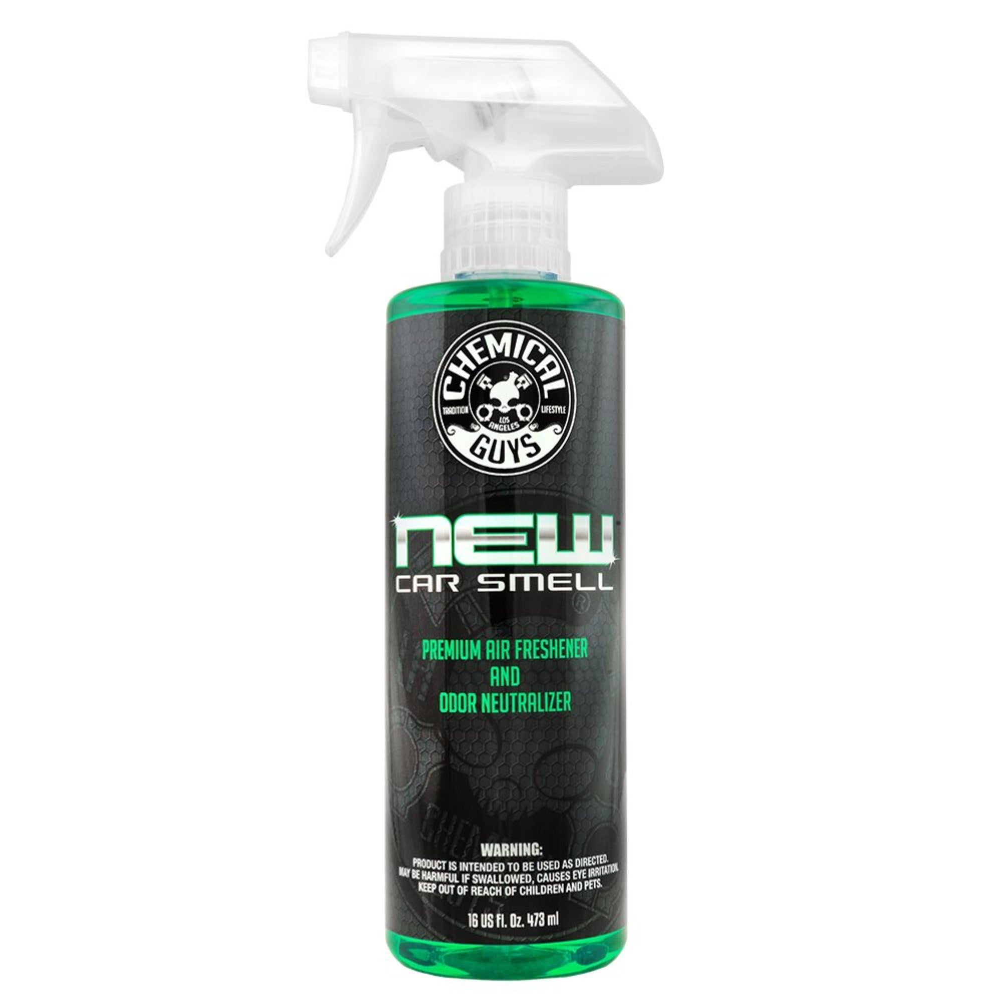 Chemical Guys Air_101_16 New Car Smell Premium Air Freshener And Odor Eliminator, Long-Lasting Scent, Great For Cars, Trucks, Suvs, Rvs & More, 16 Fl Oz