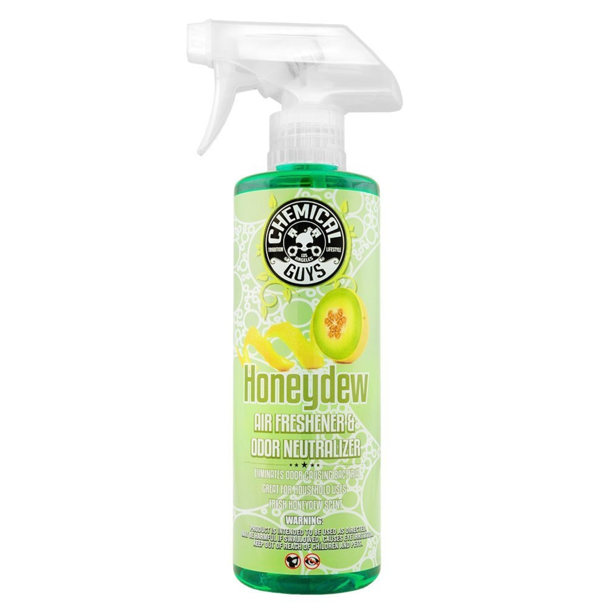 Chemical Guys Air_220_16 Honeydew Premium Air Freshener And Odor Eliminator (Great For Cars, Trucks, Suvs, Rvs & More) Honeydew Scent,