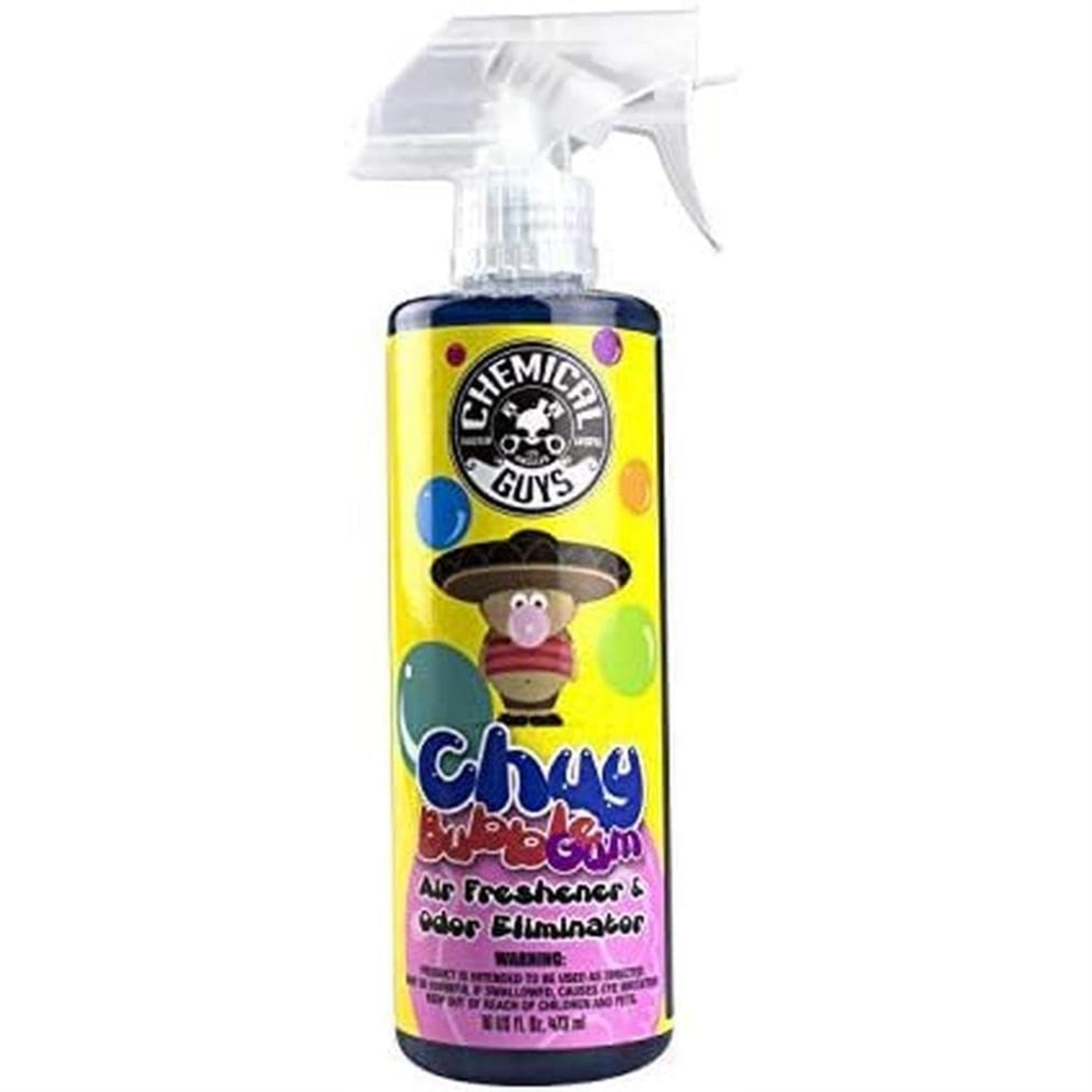 Chemical Guys Air_221_16 Chuy Bubble Gum Premium Air Freshener And Oder Eliminator, Bubble Gum Scent (Great For Cars, Trucks, Suvs, Rvs & More) 16 Fl Oz