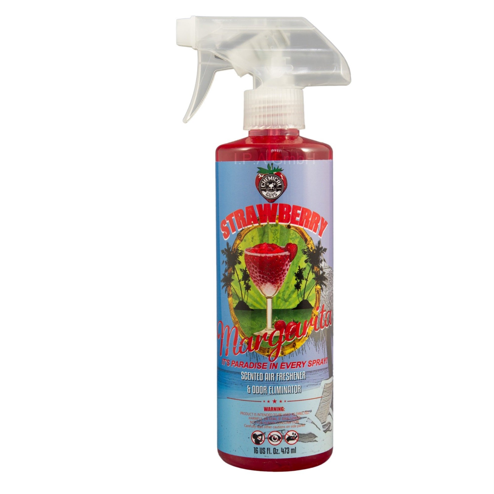 Chemical Guys Air_223_16 Strawberry Margarita Premium Air Freshener And Odor Eliminator (16 Oz)