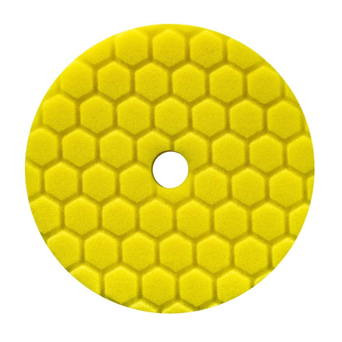 Chemical Guys Bufx111Hex6 Hex-Logic Quantum Heavy Cutting Pad, Yellow (6.5 Inch Pad Made For 6 Inch Backing Plates)