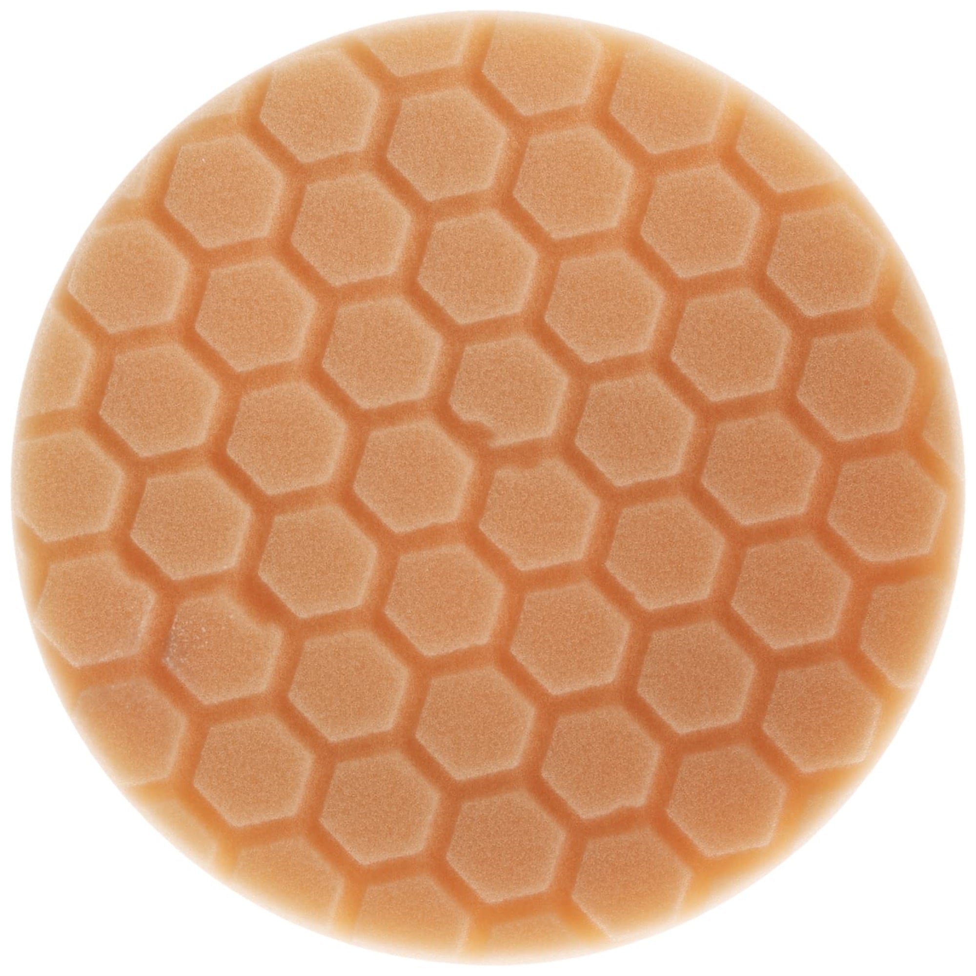 Chemical Guys Bufx_102Hex6 Bufx_102_Hex6 Hex-Logic Medium-Heavy Cutting Pad, Orange (6.5 Inch Pad Made For 6 Inch Backing Plates), 1 Pad Included