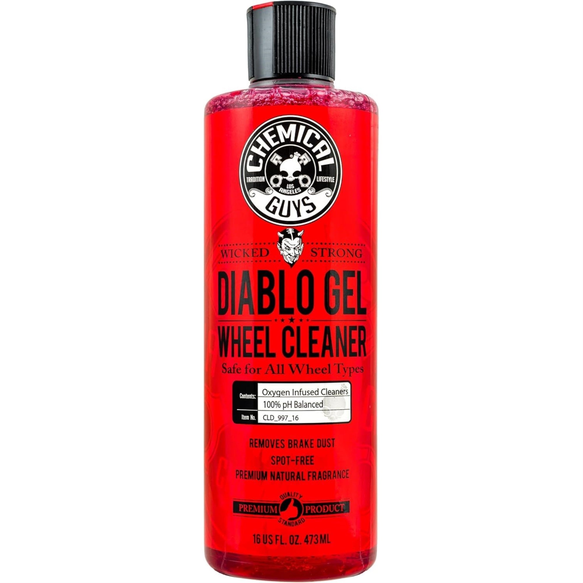 Chemical Guys Cld_997_16 Diablo Gel Oxygen Infused Foam Wheel And Rim Cleaner, Concentrated (Safe On All Wheel & Rim Finishes), For Cars, Trucks, Suvs, Motorcycles, Rvs & More 16 Fl Oz