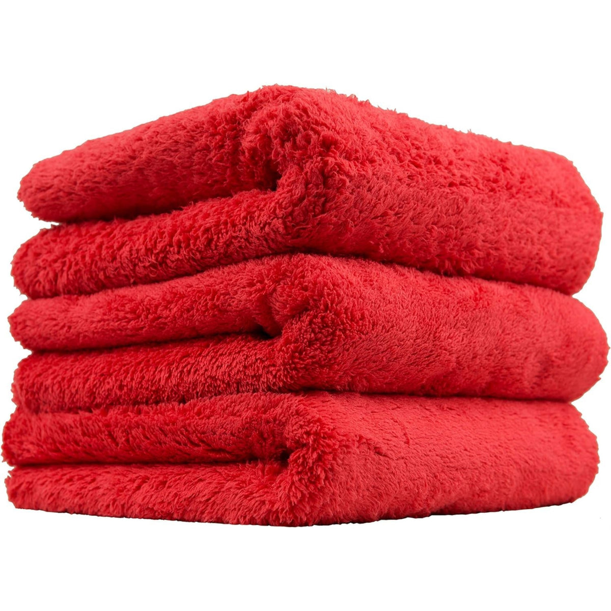 Chemical Guys Mic35103 Happy Ending Edgeless Microfiber Towel, Red (16 In. X 16 In.) (Pack Of 3)