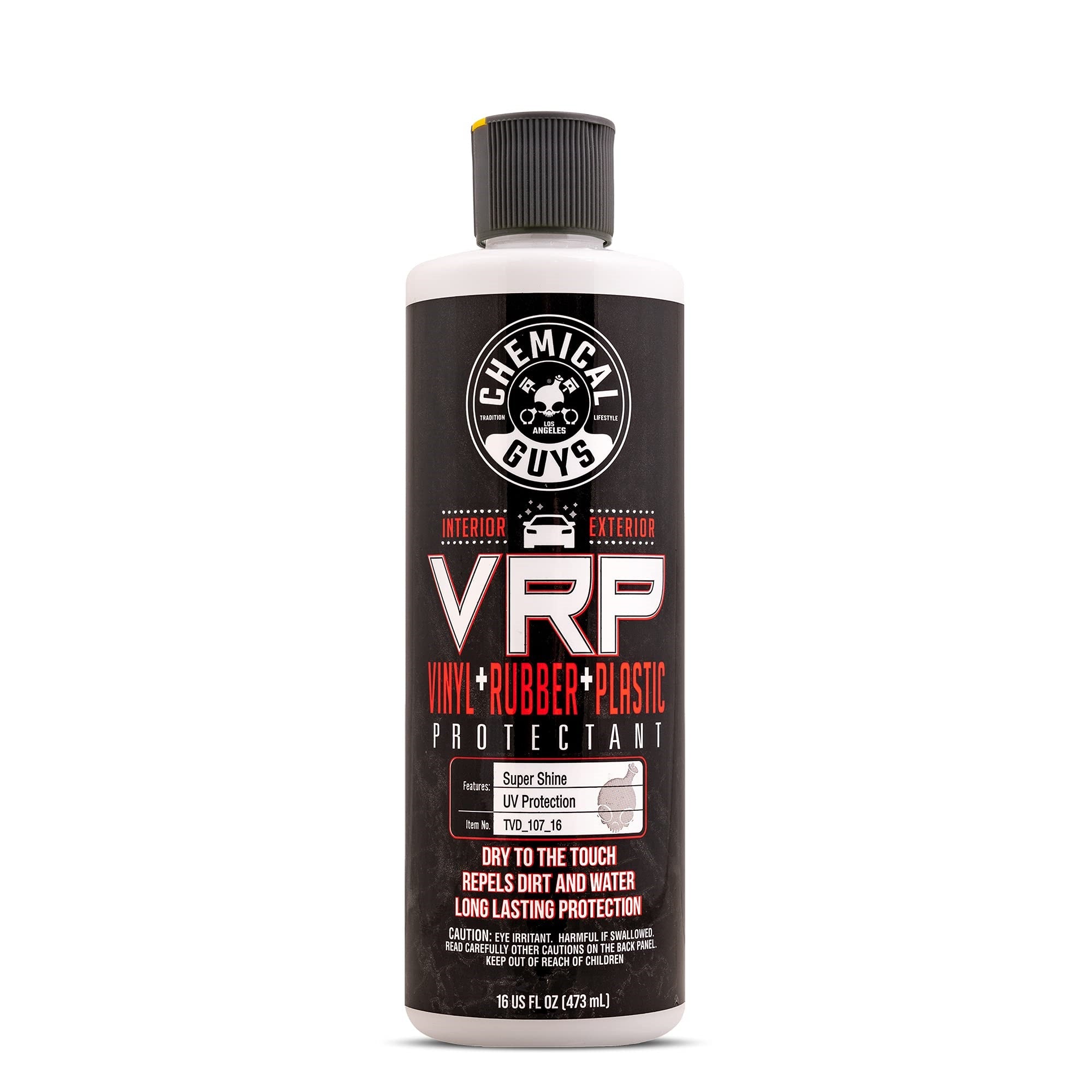 Chemical Guys Tvd_107_16 Vrp Vinyl, Rubber And Plastic Non-Greasy Dry-To-The-Touch Long Lasting Super Shine Dressing For Tires, Trim And More, Safe For Cars, Trucks, Suvs, Rvs & More, 16 Fl Oz
