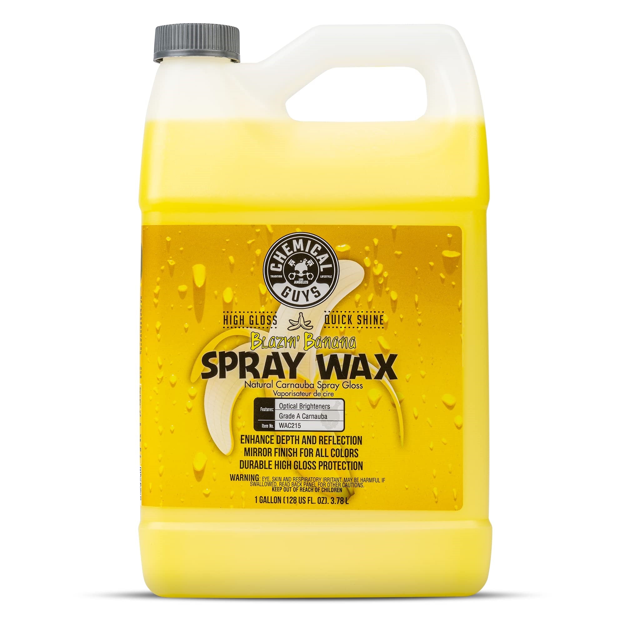 Chemical Guys Wac215 Blazin' Banana Carnauba Spray Wax (1 Gal), 128. Fluid_Ounces