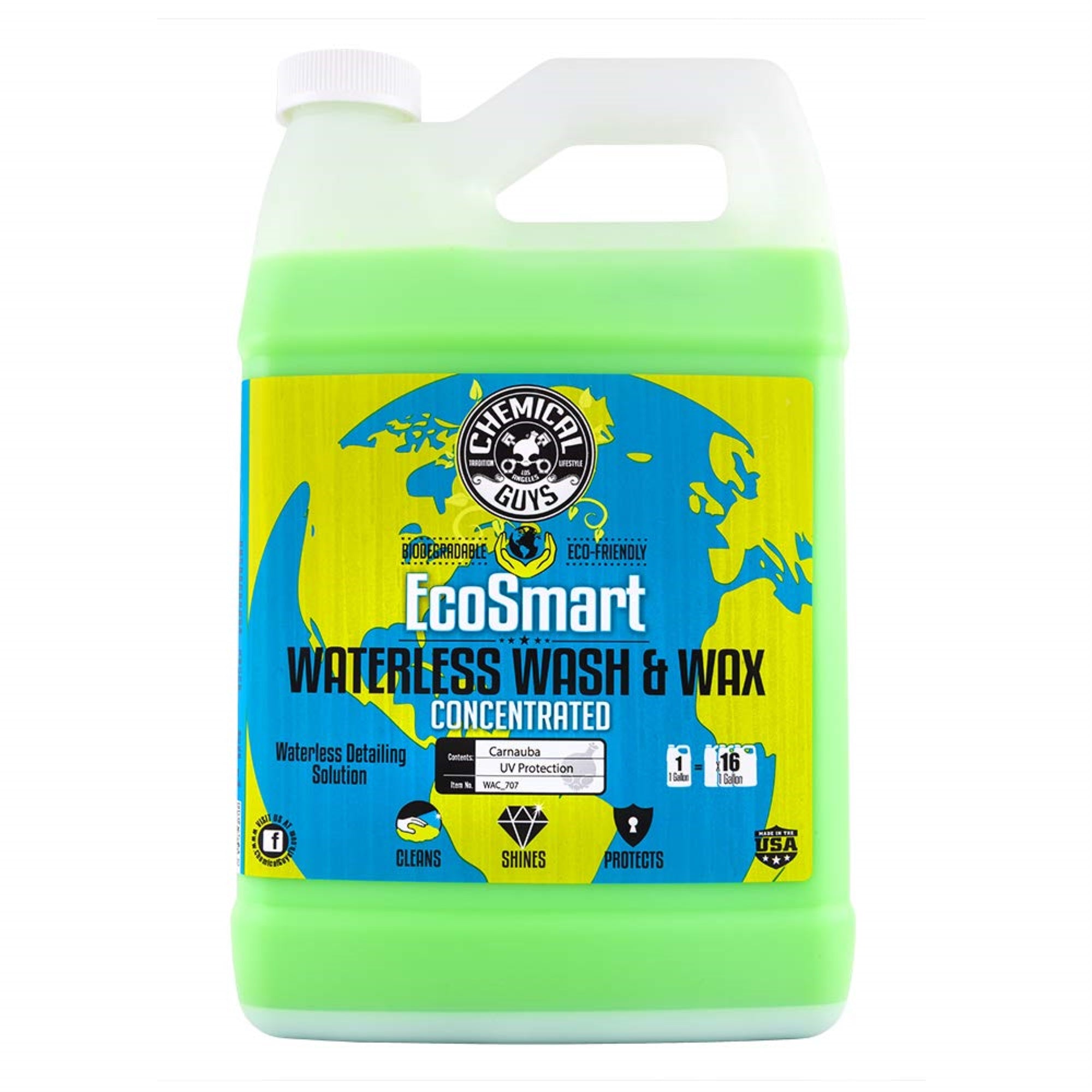 Chemical Guys Wac_707 Ecosmart Hyper Concentrated Waterless Car Wash And Wax, Safe For Cars, Trucks, Suvs, Motorcycles, Rvs & More, 128 Oz (1 Gallon)