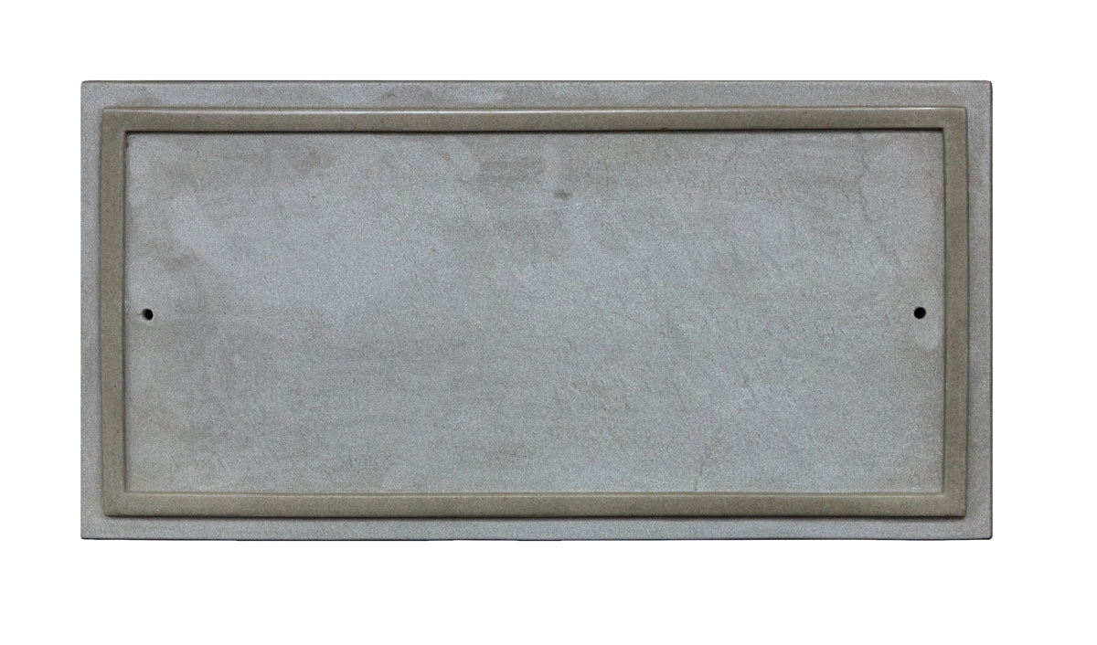 Chesterfield Rectangle Crushed Stone Address Plaque In Slate Color