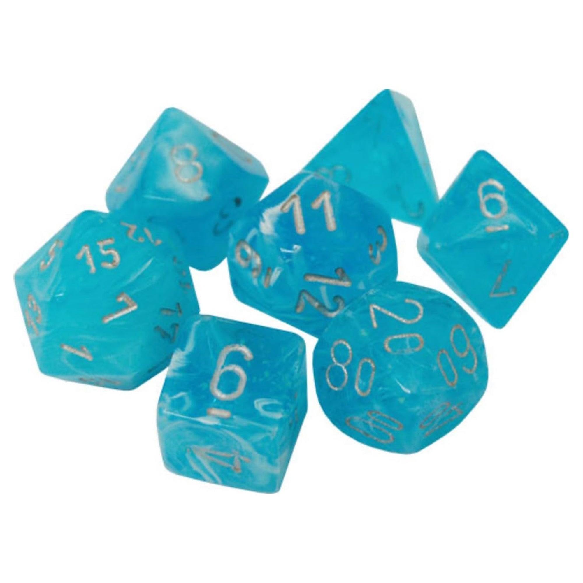 Luminary Polyhedral Sky-Silver 7-Die Set