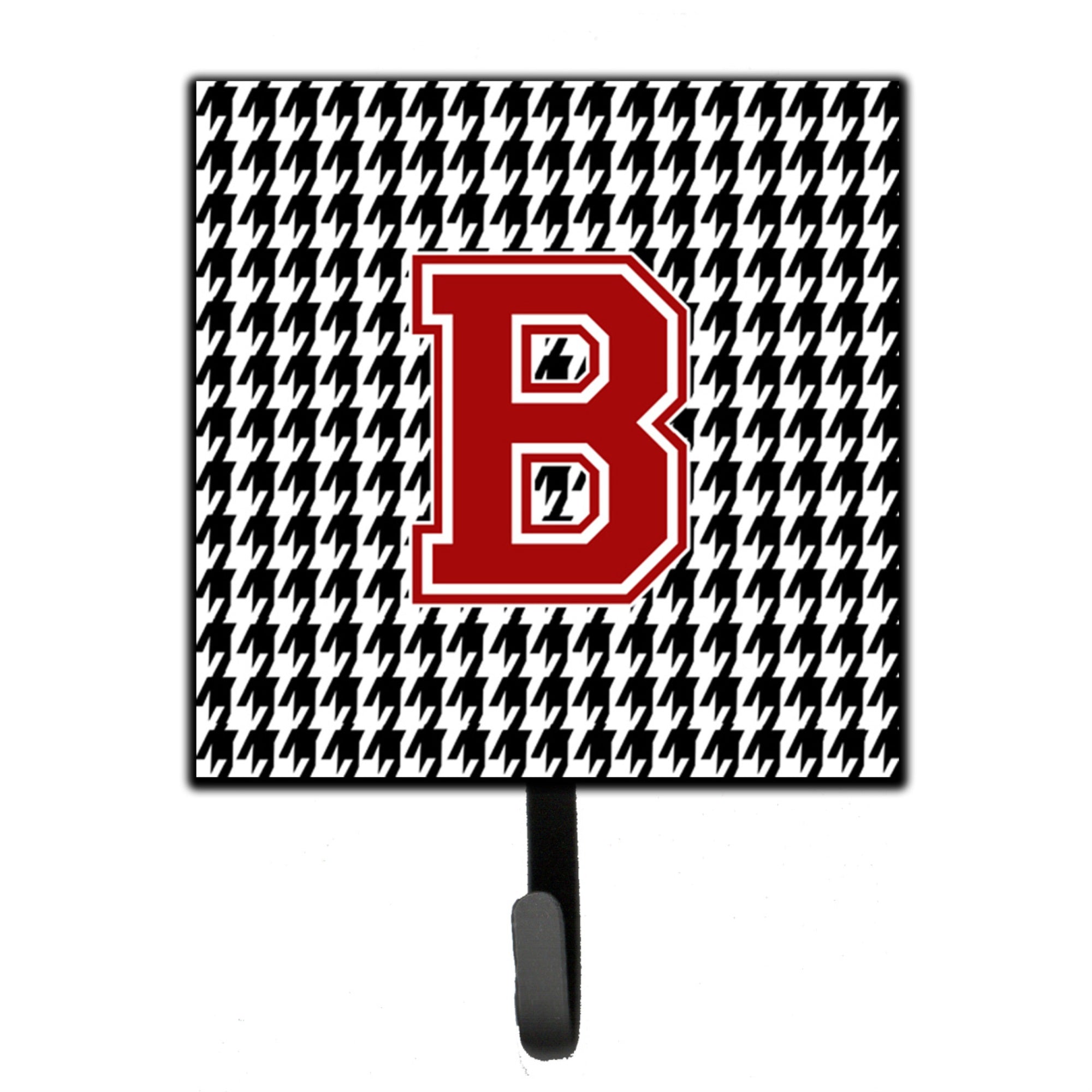 Caroline'S Treasures Cj1021-Bsh4 Monogram-Initial B Hounds Tooth Leash Holder Or Key Hook Cj1021, Small, Multicolor