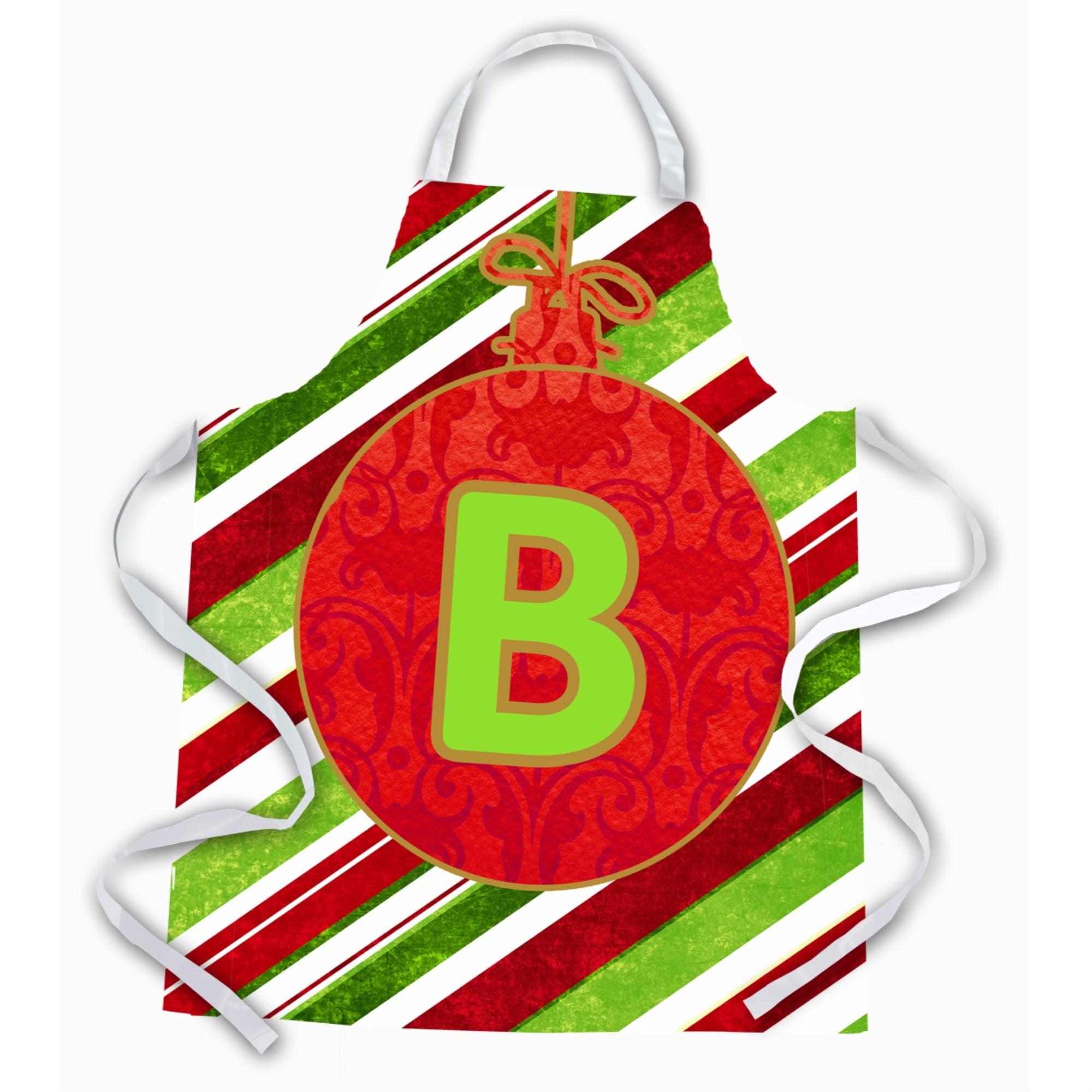 Caroline'S Treasures Cj1039-Bapron Christmas Ornament Holiday Initial Letter B Apron, Large, Multicolor