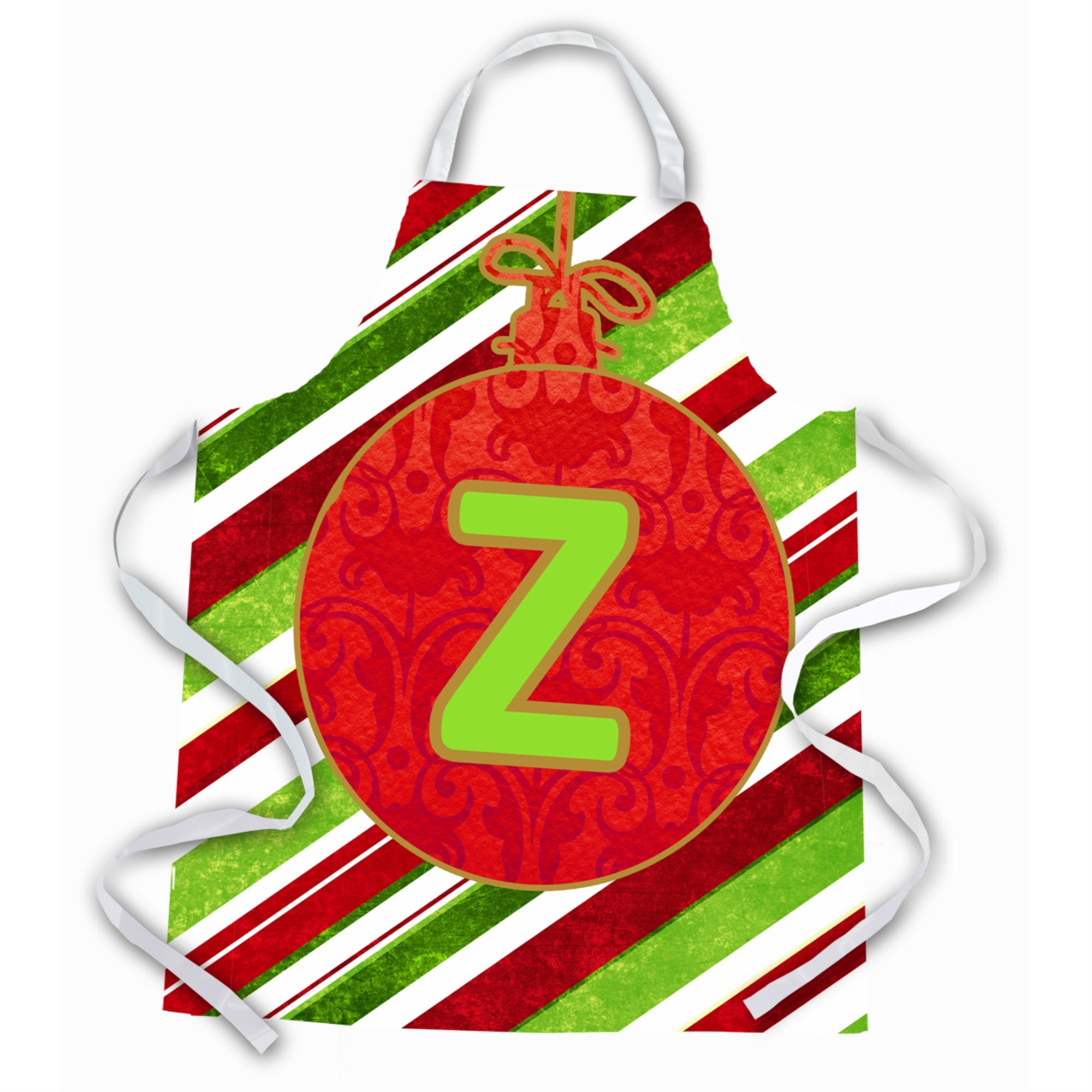 Caroline'S Treasures Cj1039-Zapron Christmas Ornament Holiday Initial Letter Z Apron, Large, Multicolor