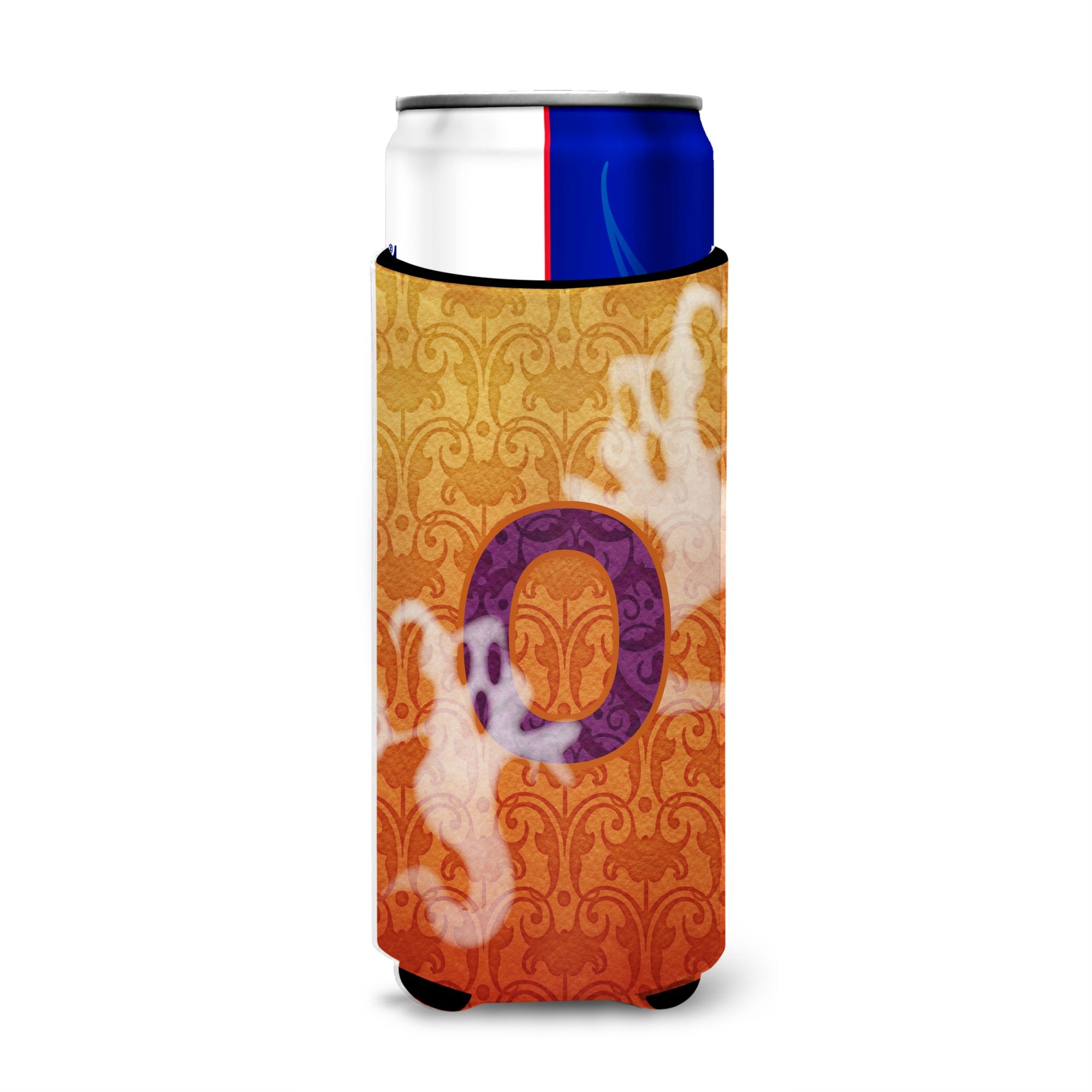 Halloween Ghosts Monogram Initial  Letter O Ultra Beverage Insulators For Slim Cans Cj1040-Omuk