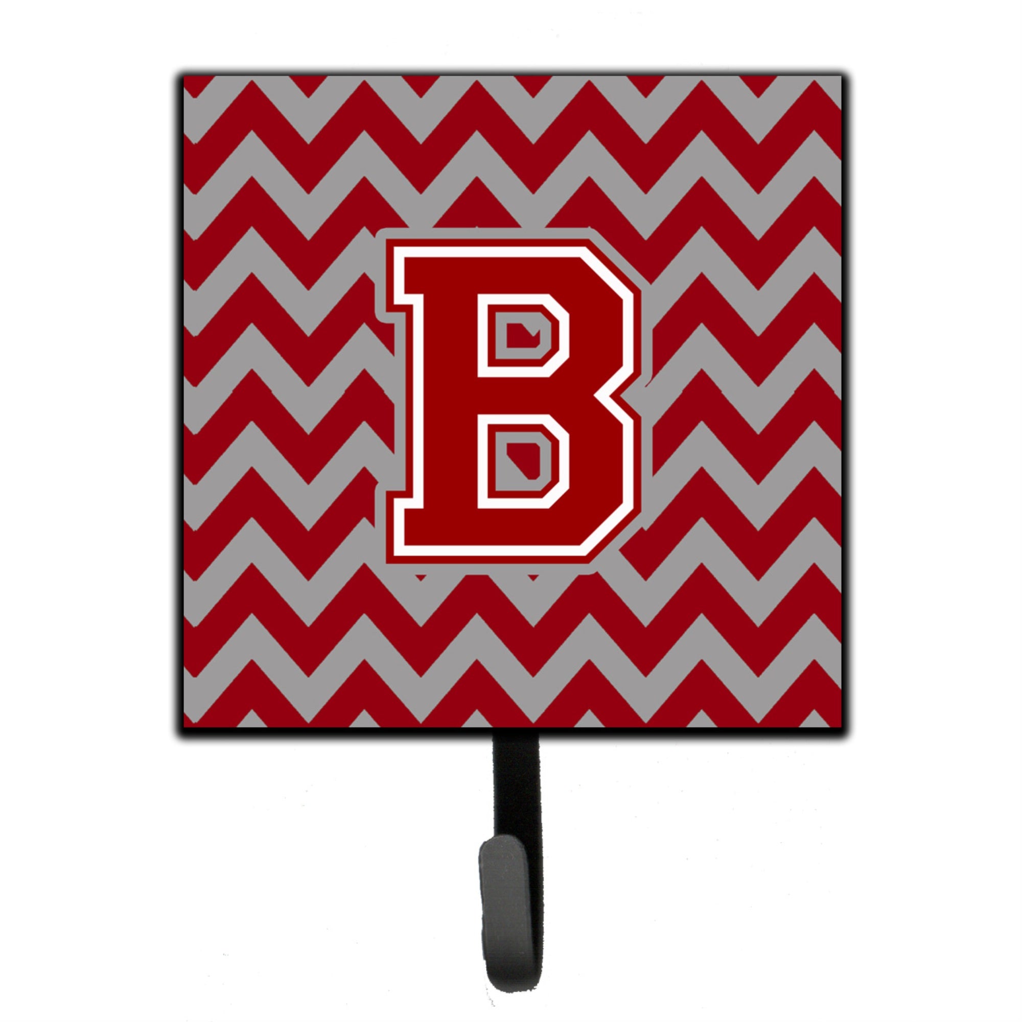 Caroline'S Treasures Letter B Chevron Maroon And White Leash Or Key Holder Cj1049-Bsh4, Small, Multicolor
