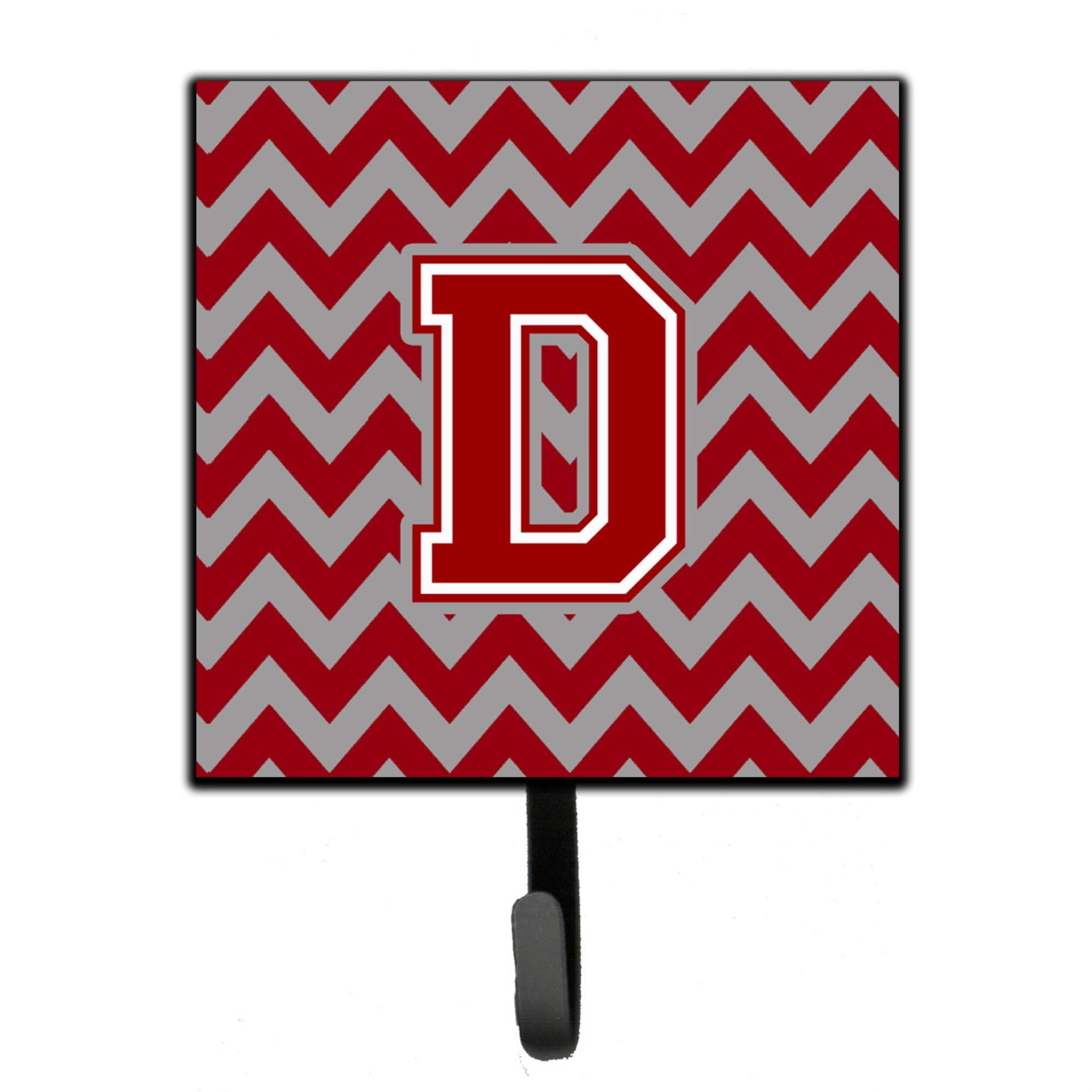 Caroline'S Treasures Letter D Chevron Maroon And White Leash Or Key Holder Cj1049-Dsh4, Small, Multicolor