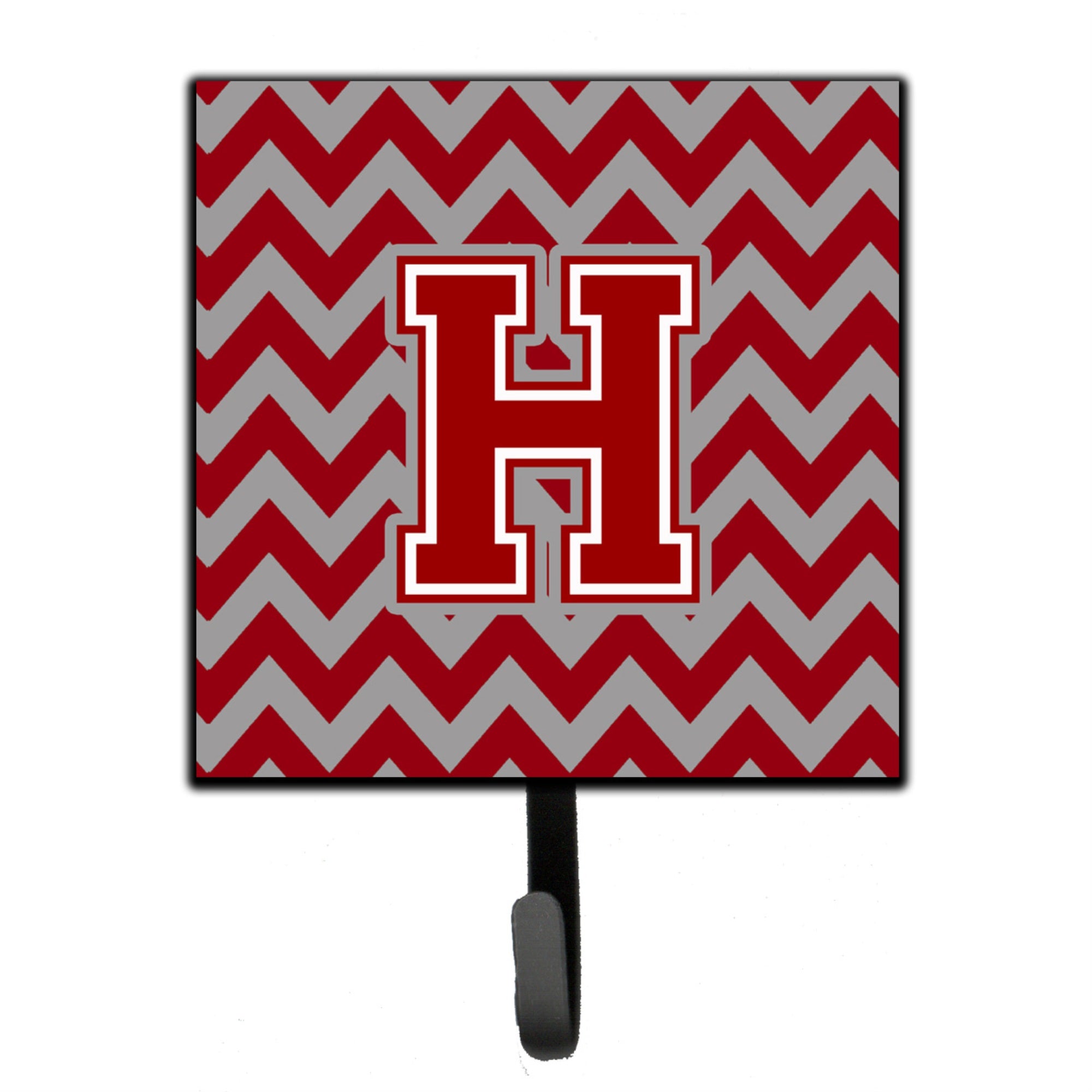Caroline'S Treasures Letter H Chevron Maroon And White Leash Or Key Holder Cj1049-Hsh4, Small, Multicolor