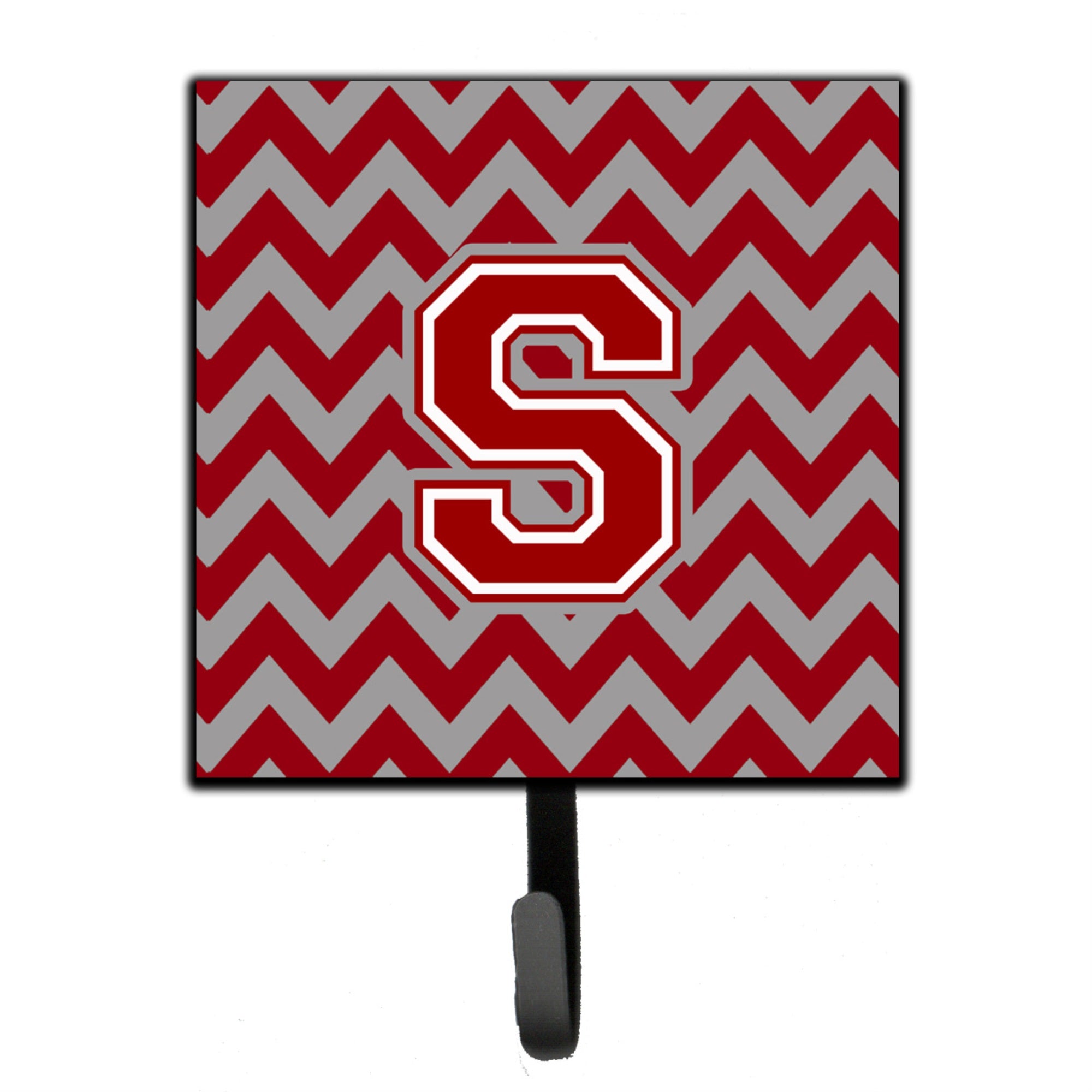 Caroline'S Treasures Letter S Chevron Maroon And White Leash Or Key Holder Cj1049-Ssh4, Small, Multicolor