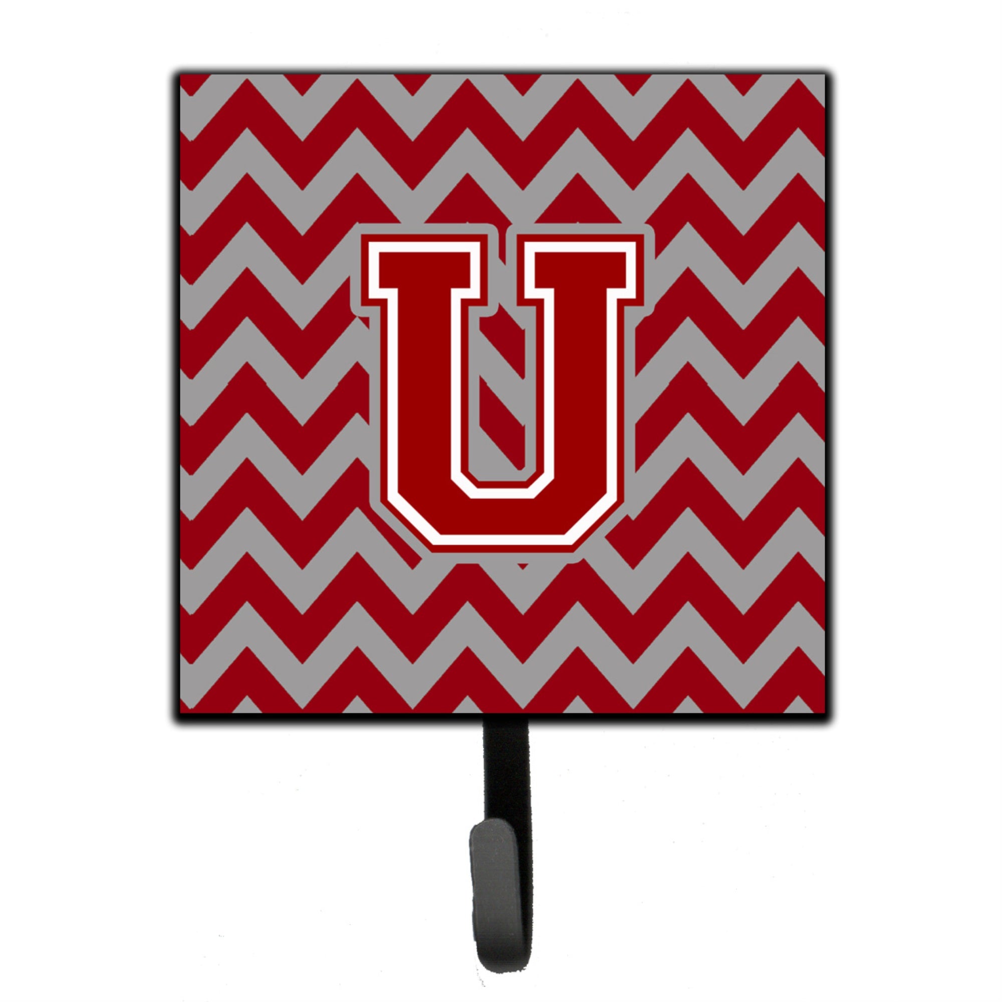 Caroline'S Treasures Letter U Chevron Maroon And White Leash Or Key Holder Cj1049-Ush4, Small, Multicolor