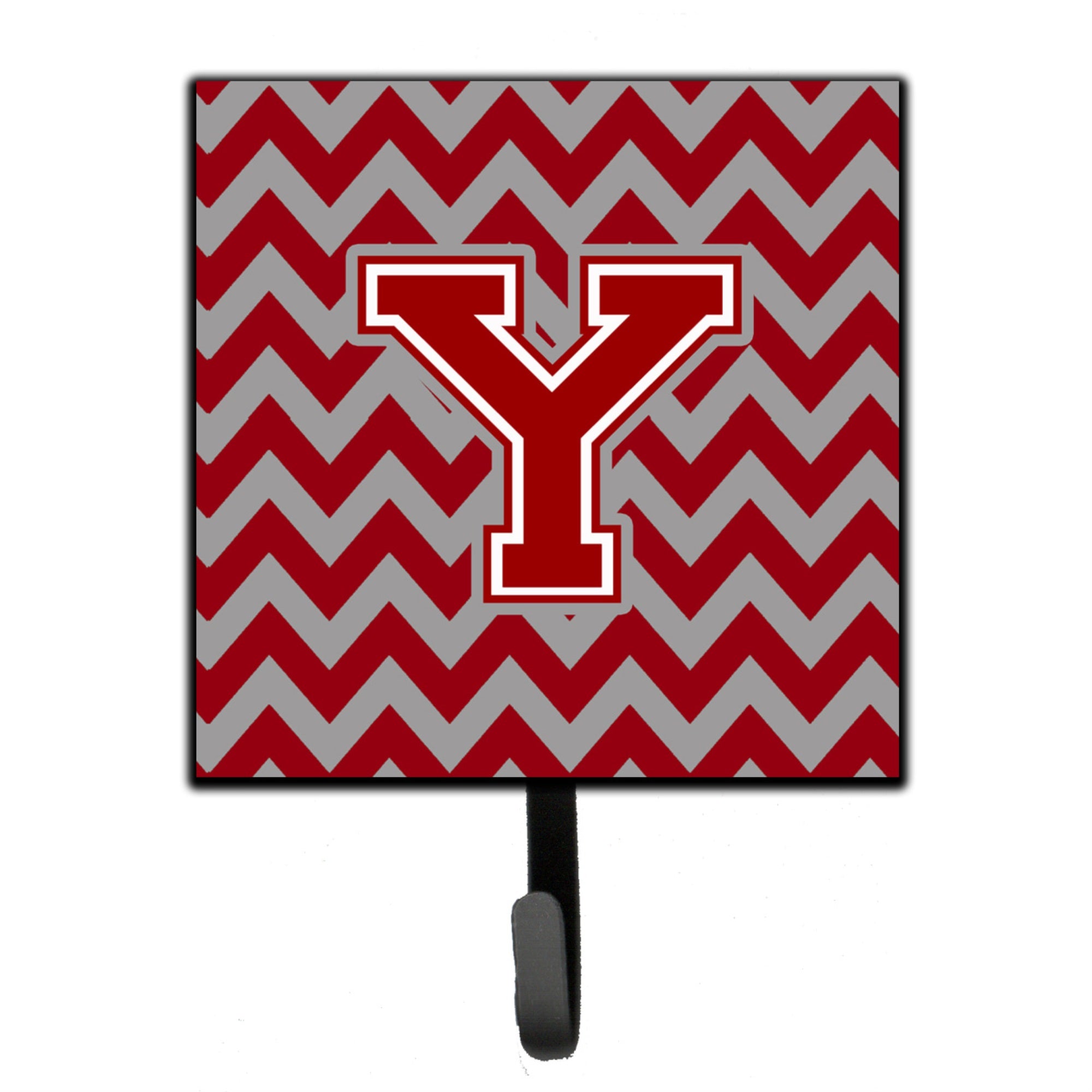 Caroline'S Treasures Letter Y Chevron Maroon And White Leash Or Key Holder Cj1049-Ysh4, Small, Multicolor