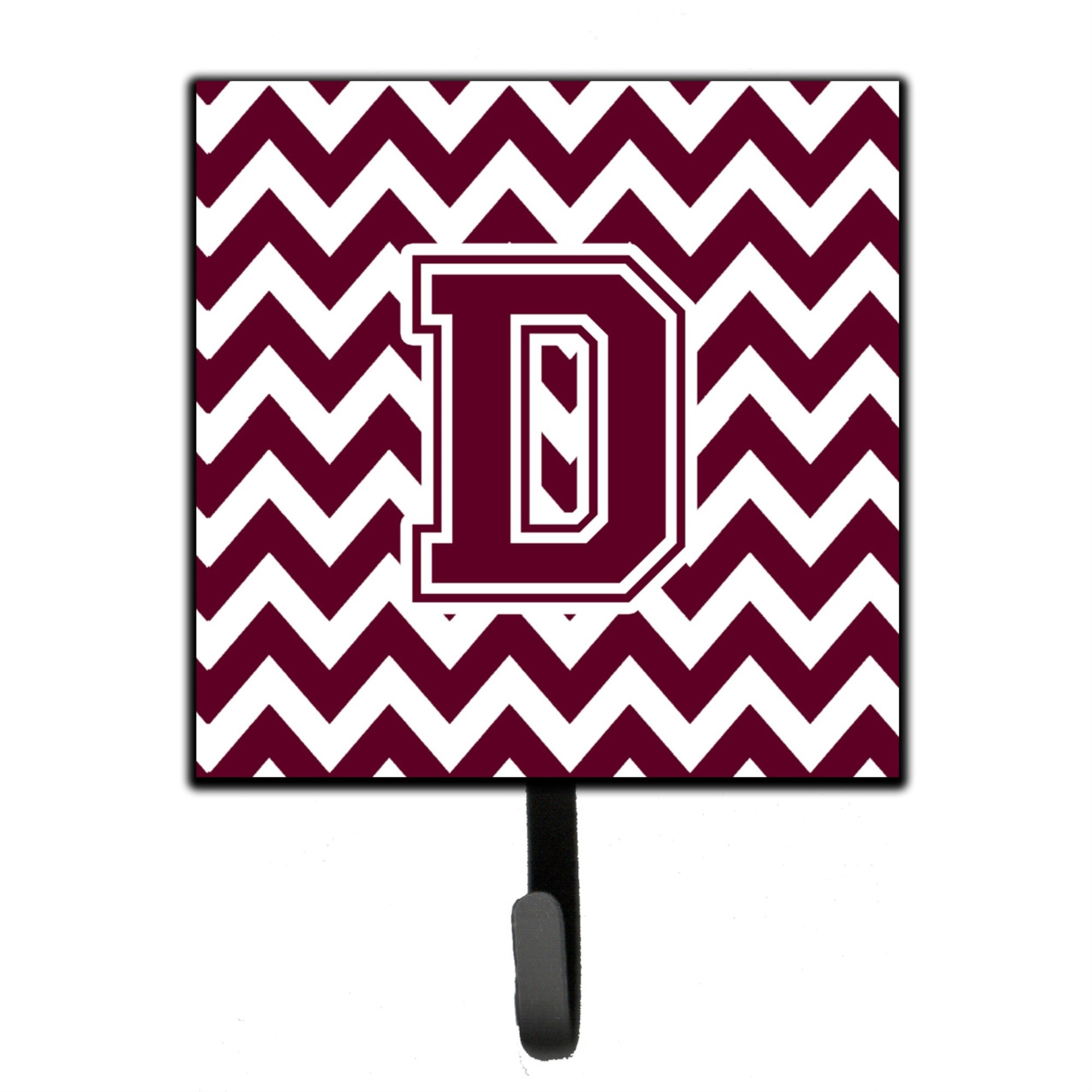 Caroline'S Treasures Letter D Chevron Maroon And White Leash Or Key Holder Cj1051-Dsh4, Small, Multicolor