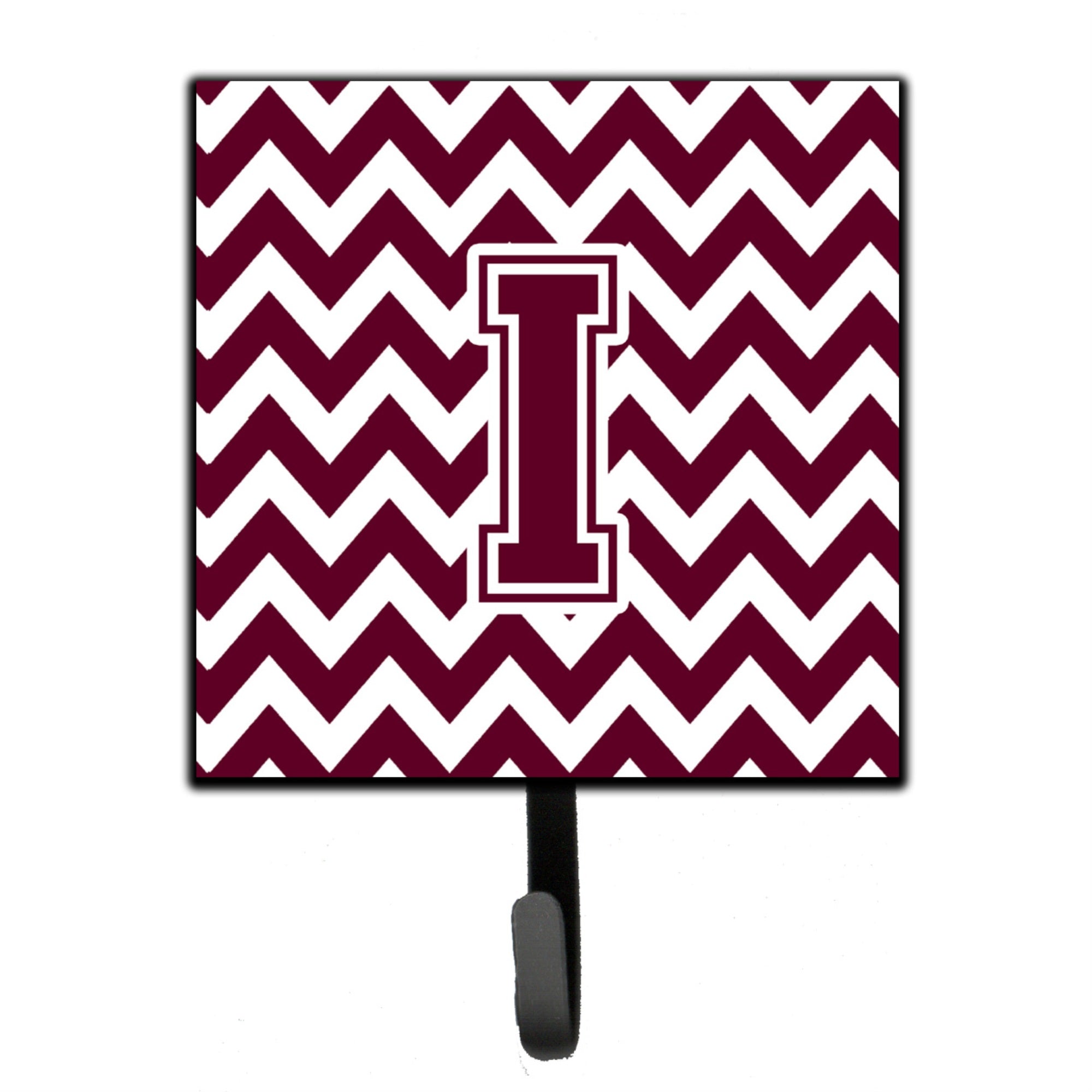 Caroline'S Treasures Letter I Chevron Maroon And White Leash Or Key Holder Cj1051-Ish4, Small, Multicolor