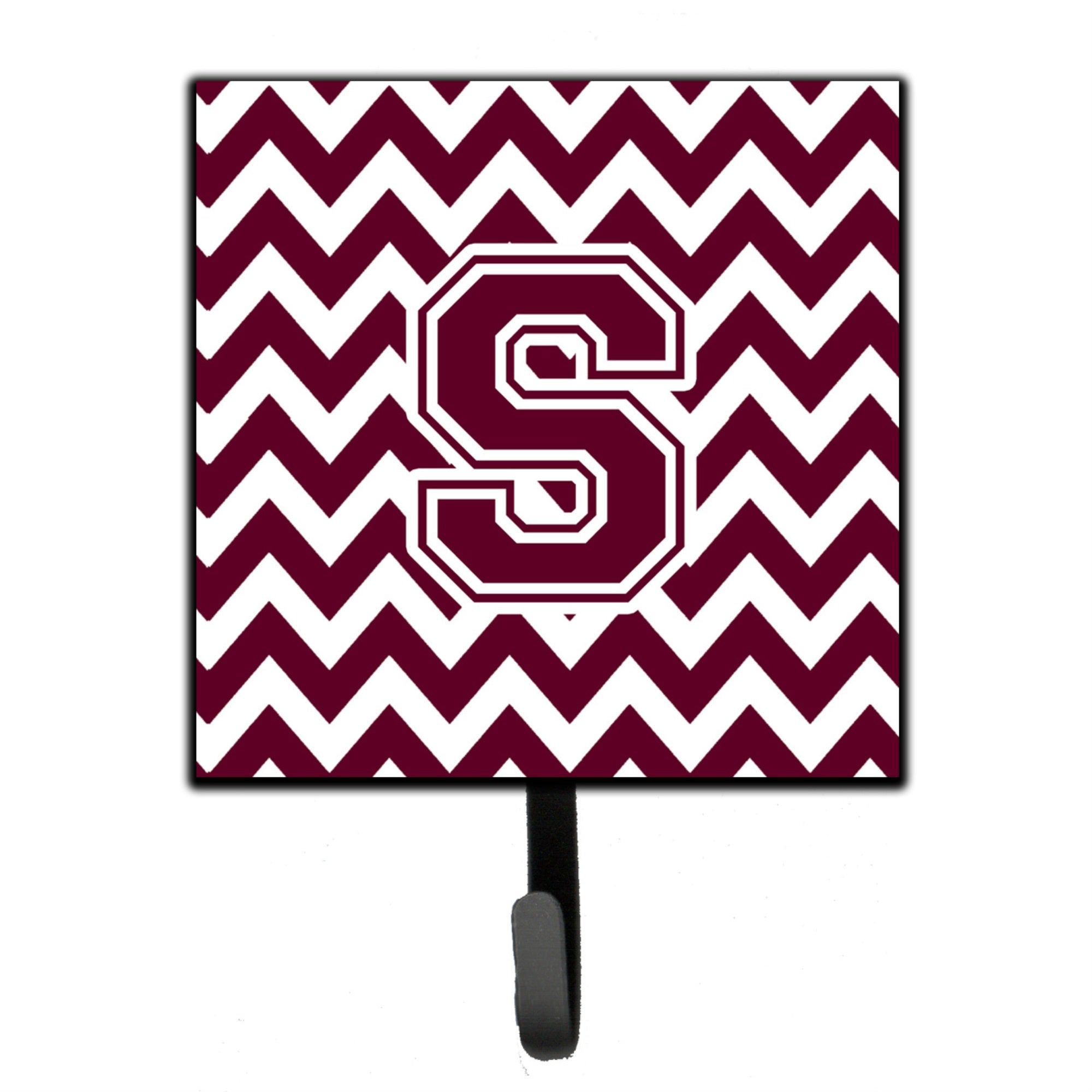 Caroline'S Treasures Letter S Chevron Maroon And White Leash Or Key Holder Cj1051-Ssh4, Small, Multicolor