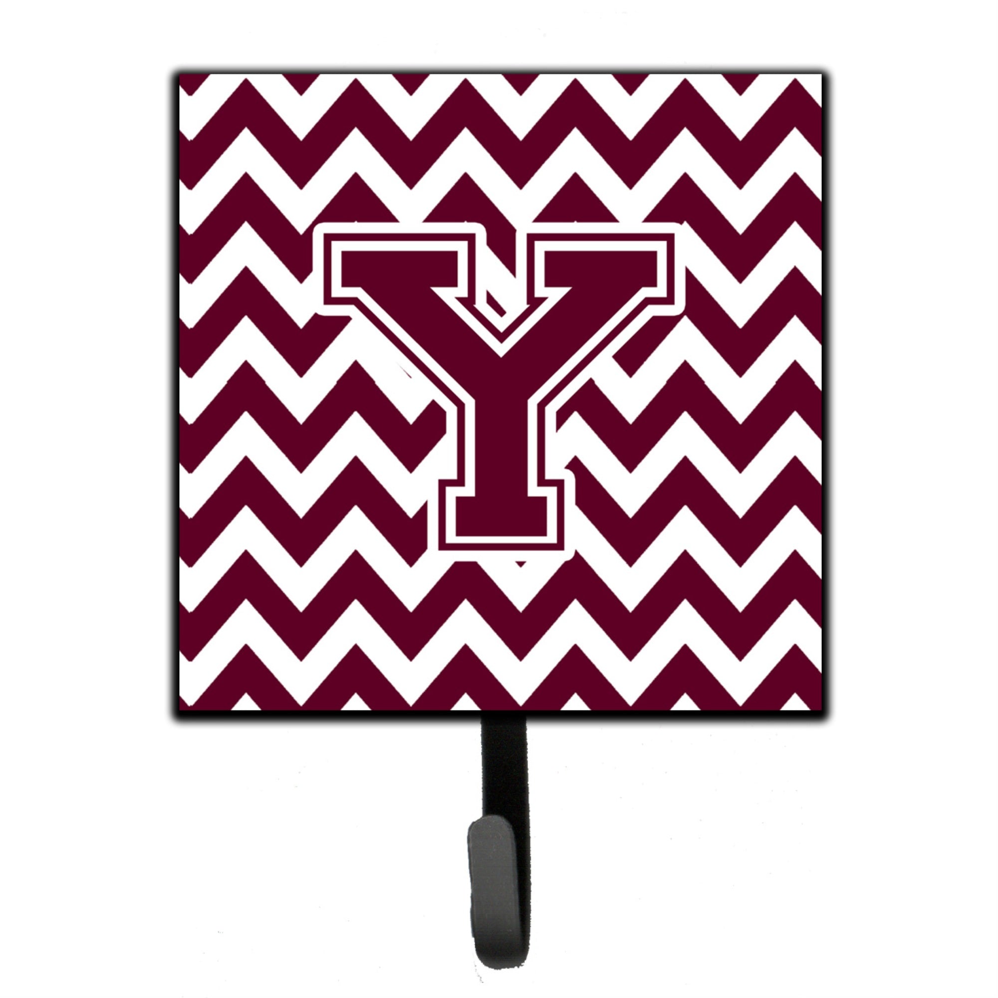 Caroline'S Treasures Letter Y Chevron Maroon And White Leash Or Key Holder Cj1051-Ysh4, Small, Multicolor