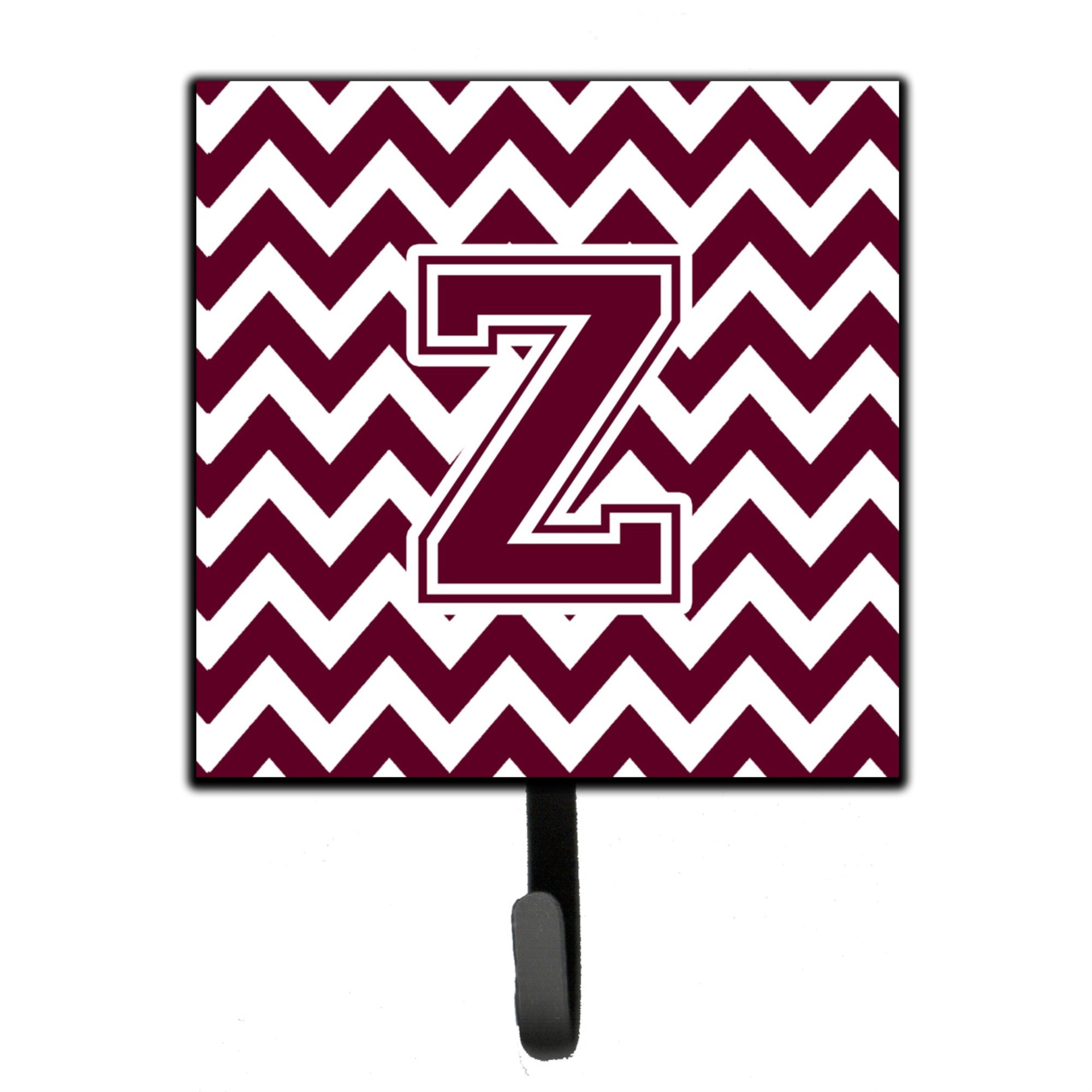 Caroline'S Treasures Letter Z Chevron Maroon And White Leash Or Key Holder Cj1051-Zsh4, Small, Multicolor