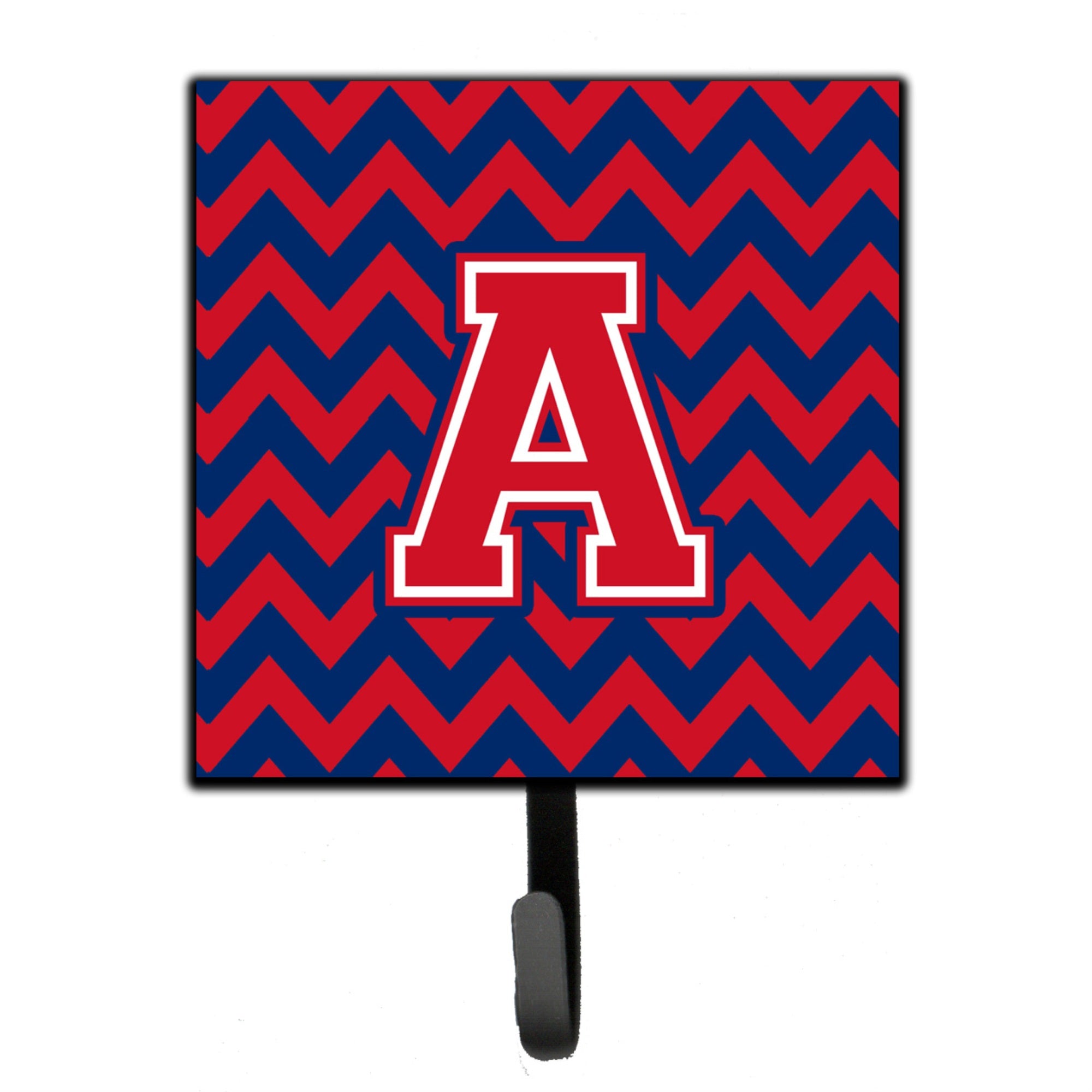 Caroline'S Treasures Letter A Chevron Yale Blue And Crimson Leash Or Key Holder Cj1054-Ash4, Small, Multicolor