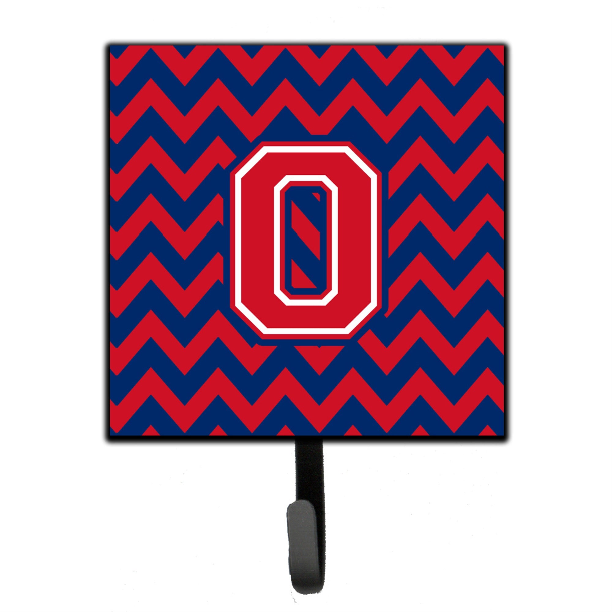 Caroline'S Treasures Letter O Chevron Yale Blue And Crimson Leash Or Key Holder Cj1054-Osh4, Small, Multicolor