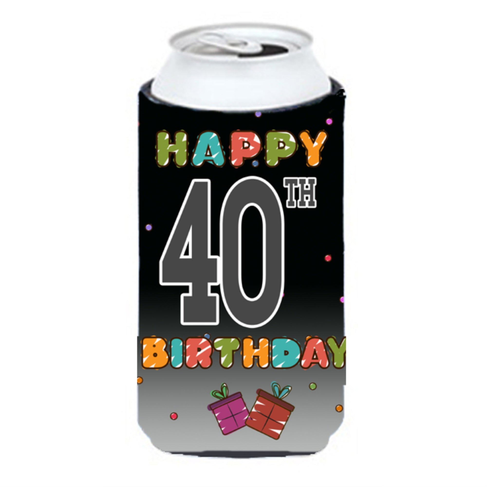 Happy 40Th Birthday Tall Boy Beverage Insulator Hugger Cj1123Tbc