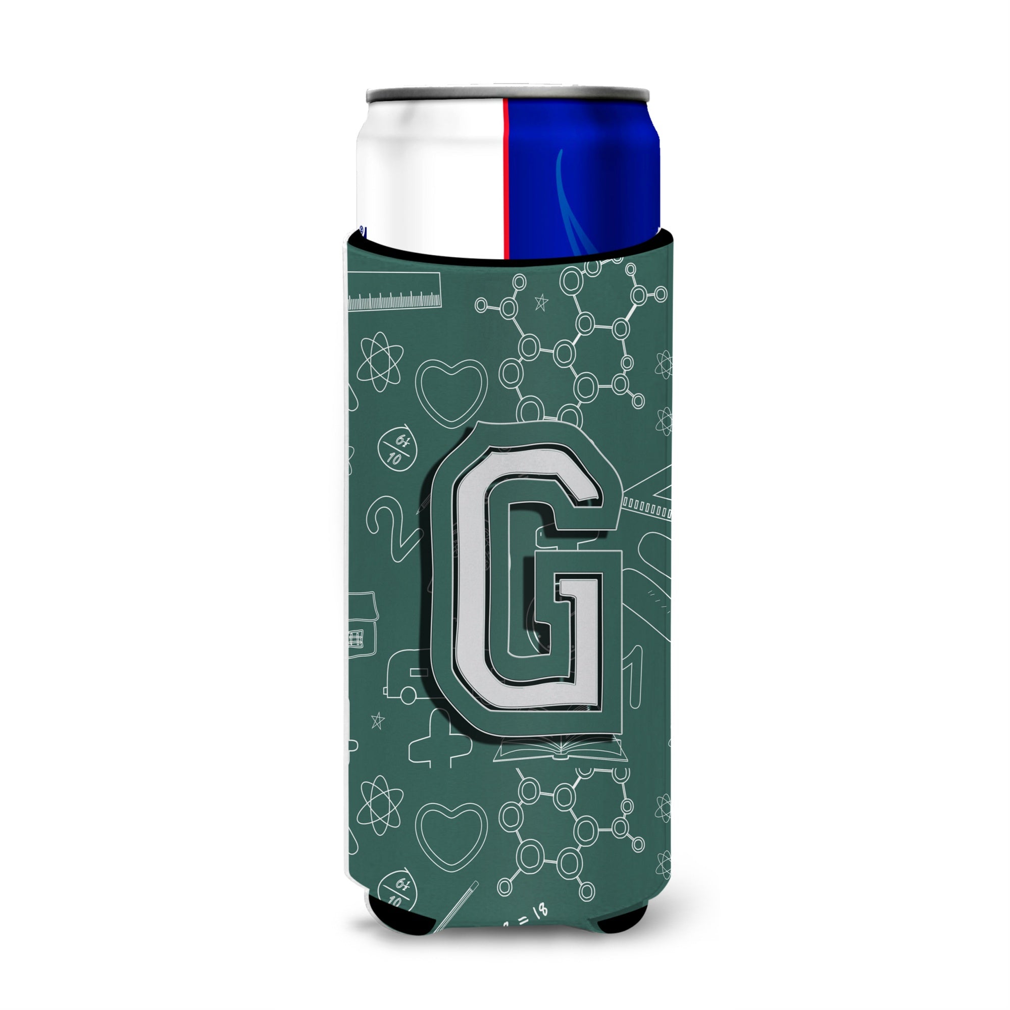 Letter G Back To School Initial Ultra Beverage Insulators For Slim Cans Cj2010-Gmuk