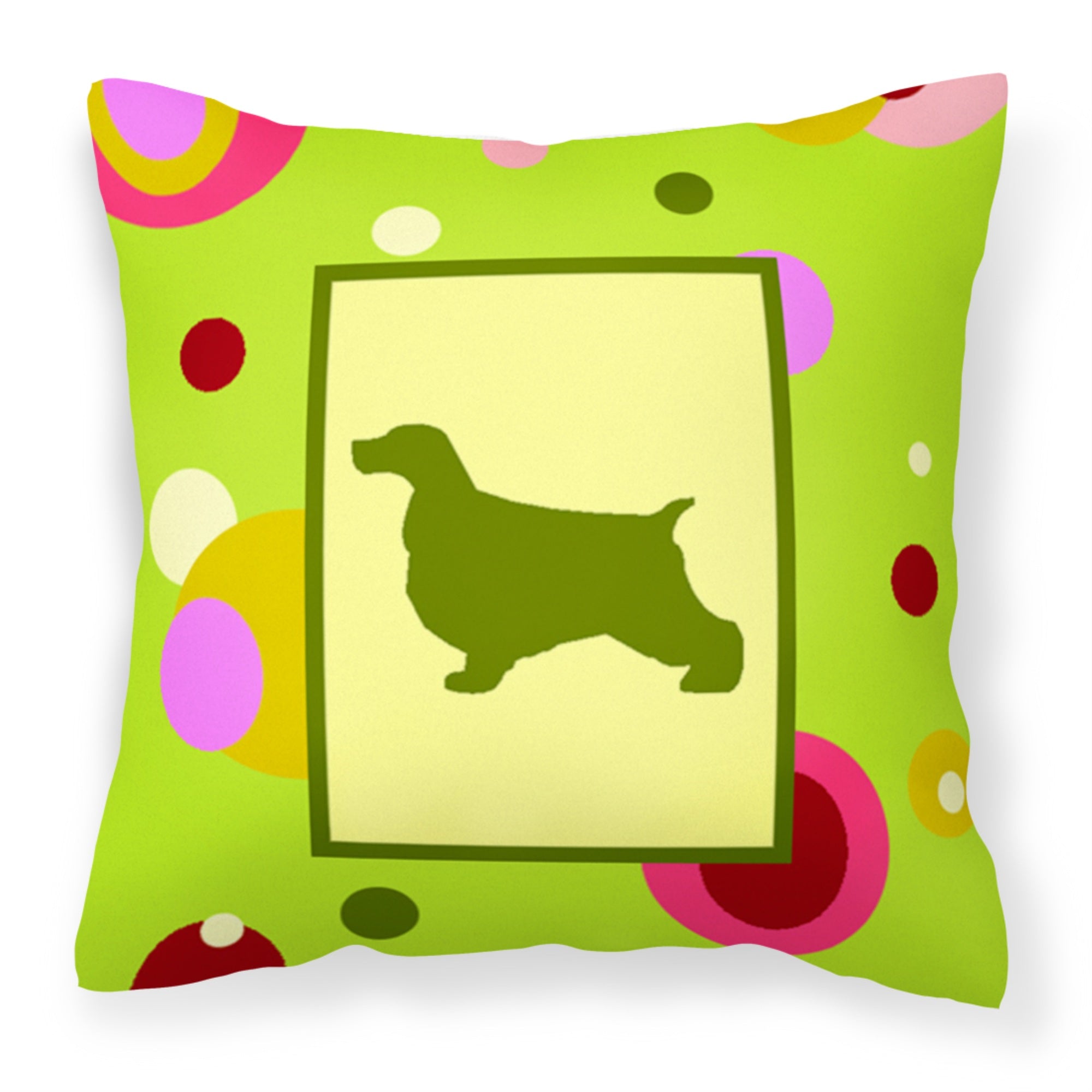 Caroline'S Treasures Ck1026Pw1414 Cocker Spaniel Decorative Canvas Fabric Pillow, Large, Multicolor