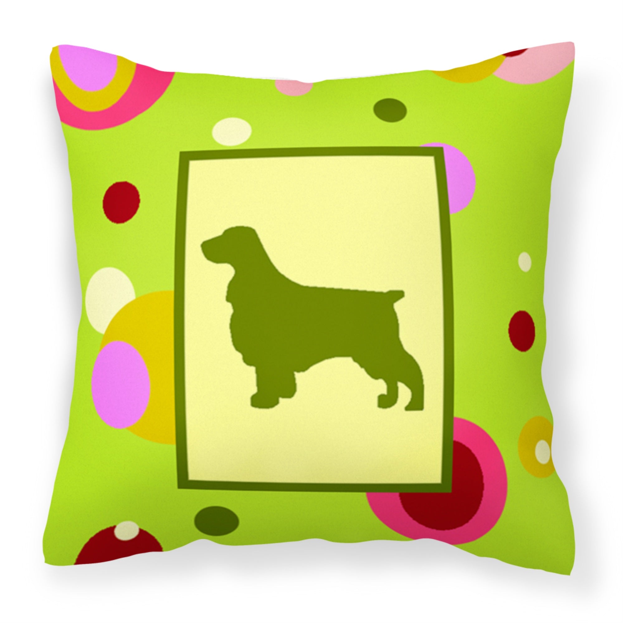 Caroline'S Treasures Ck1030Pw1414 Field Spaniel Decorative Canvas Fabric Pillow, Large, Multicolor