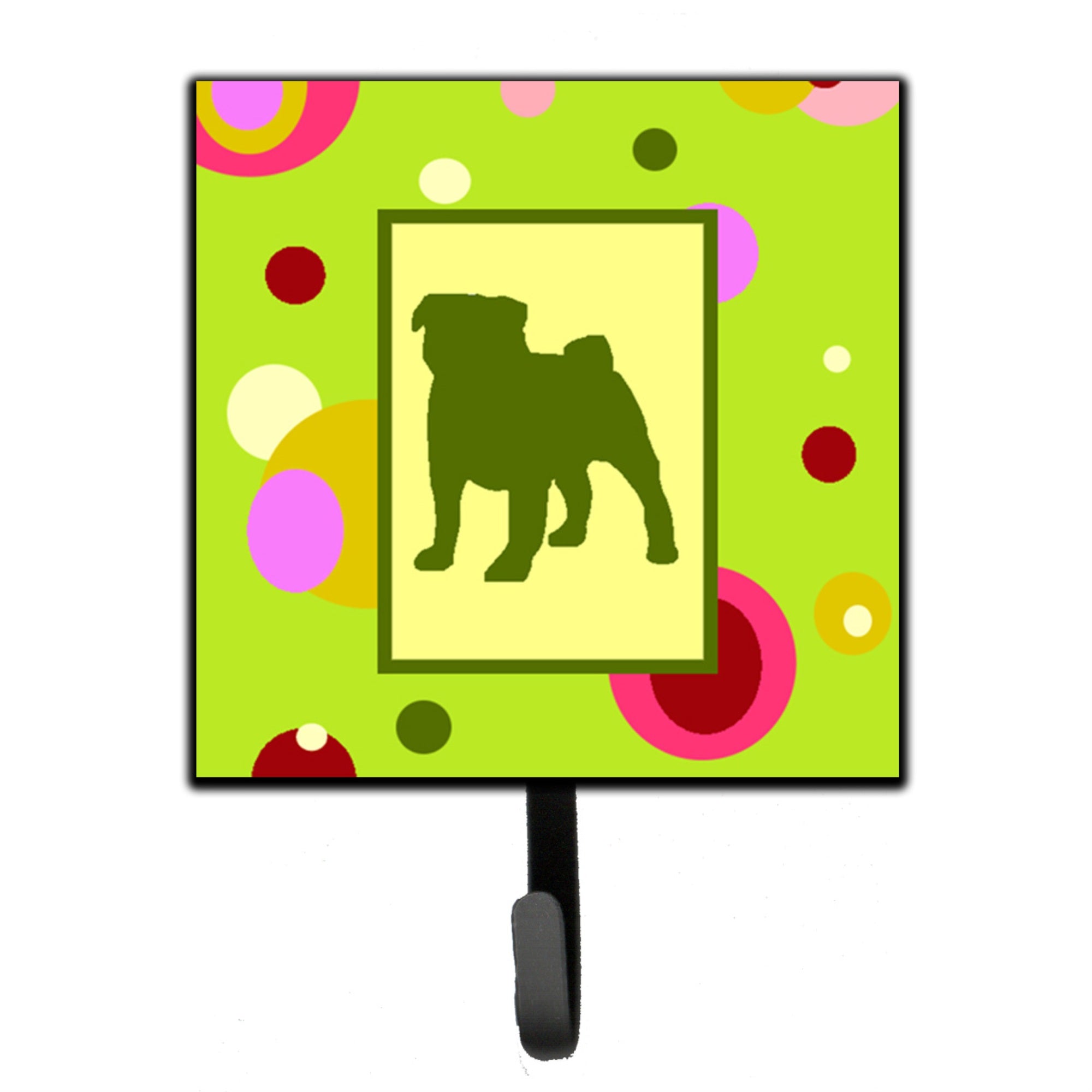 Caroline'S Treasures Ck1053Sh4 Pug Leash Holder Or Key Hook, Small, Multicolor