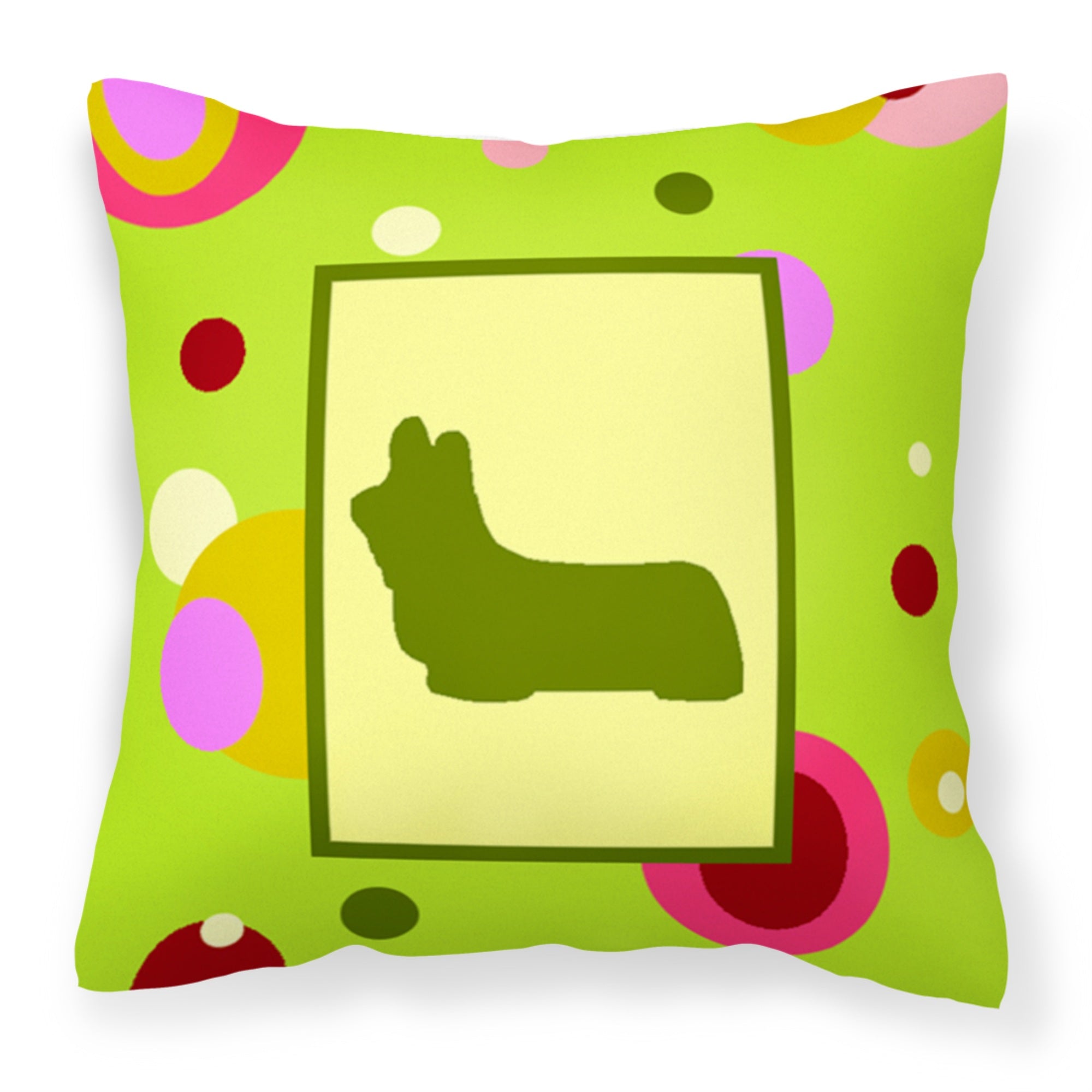 Caroline'S Treasures Ck1057Pw1414 Skye Terrier Decorative Canvas Fabric Pillow, Large, Multicolor