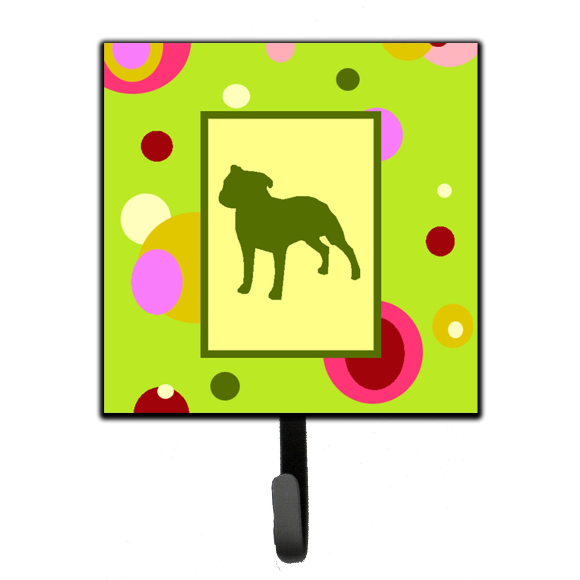 Caroline'S Treasures Ck1060Sh4 Staffie Leash Holder Or Key Hook, Small, Multicolor