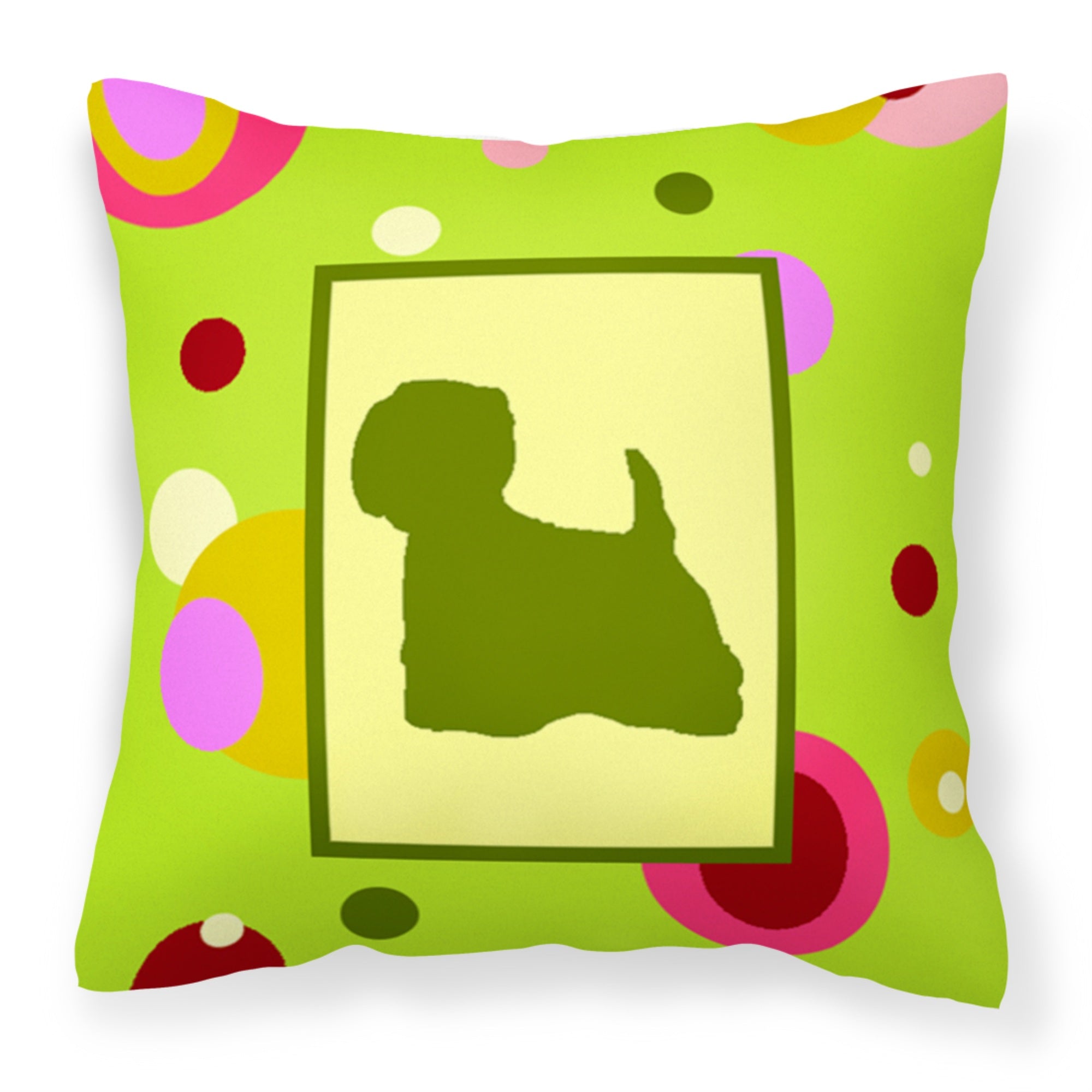 Caroline'S Treasures Ck1065Pw1414 Westie Decorative Canvas Fabric Pillow, Large, Multicolor