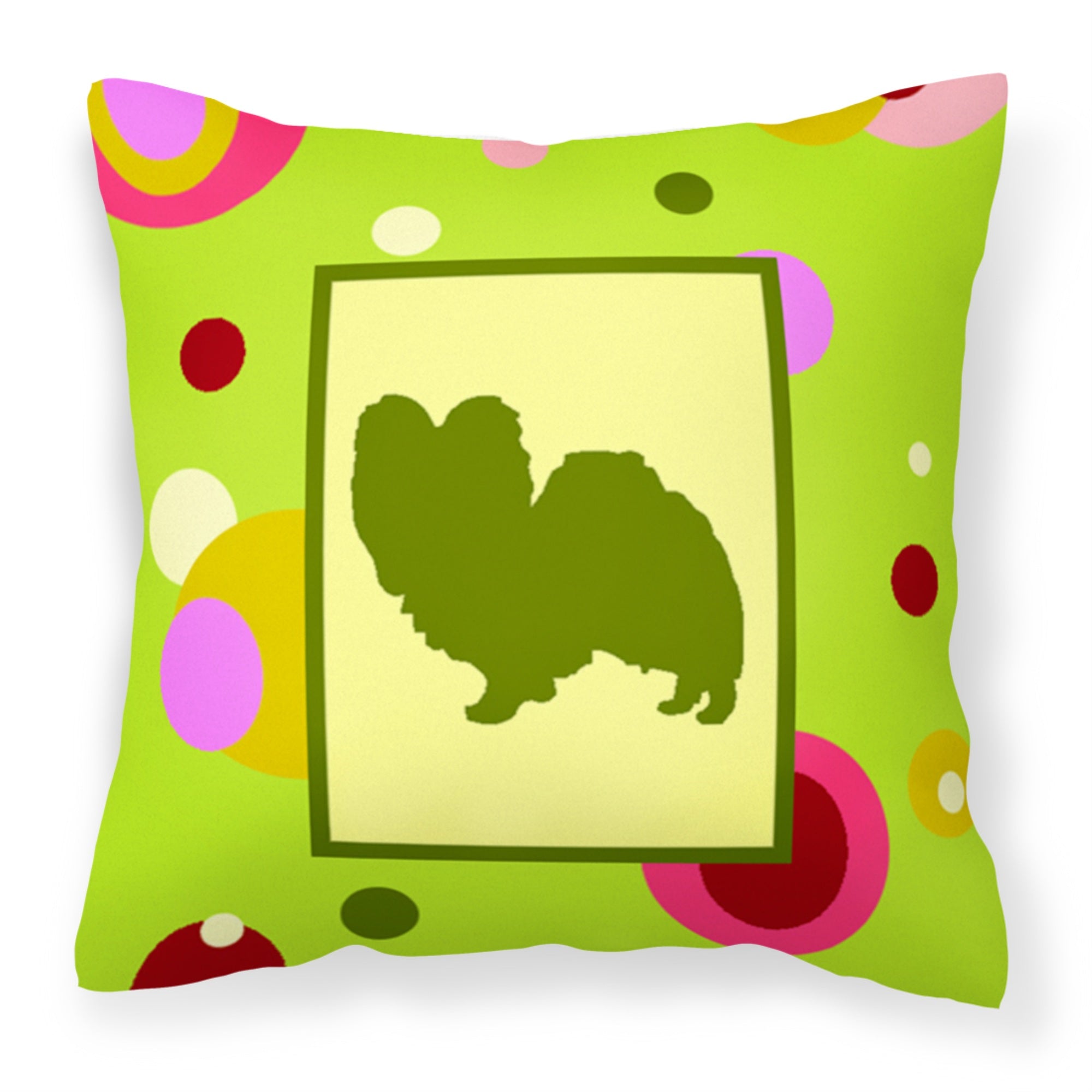 Caroline'S Treasures Ck1105Pw1414 Papillon Decorative Canvas Fabric Pillow, Large, Multicolor