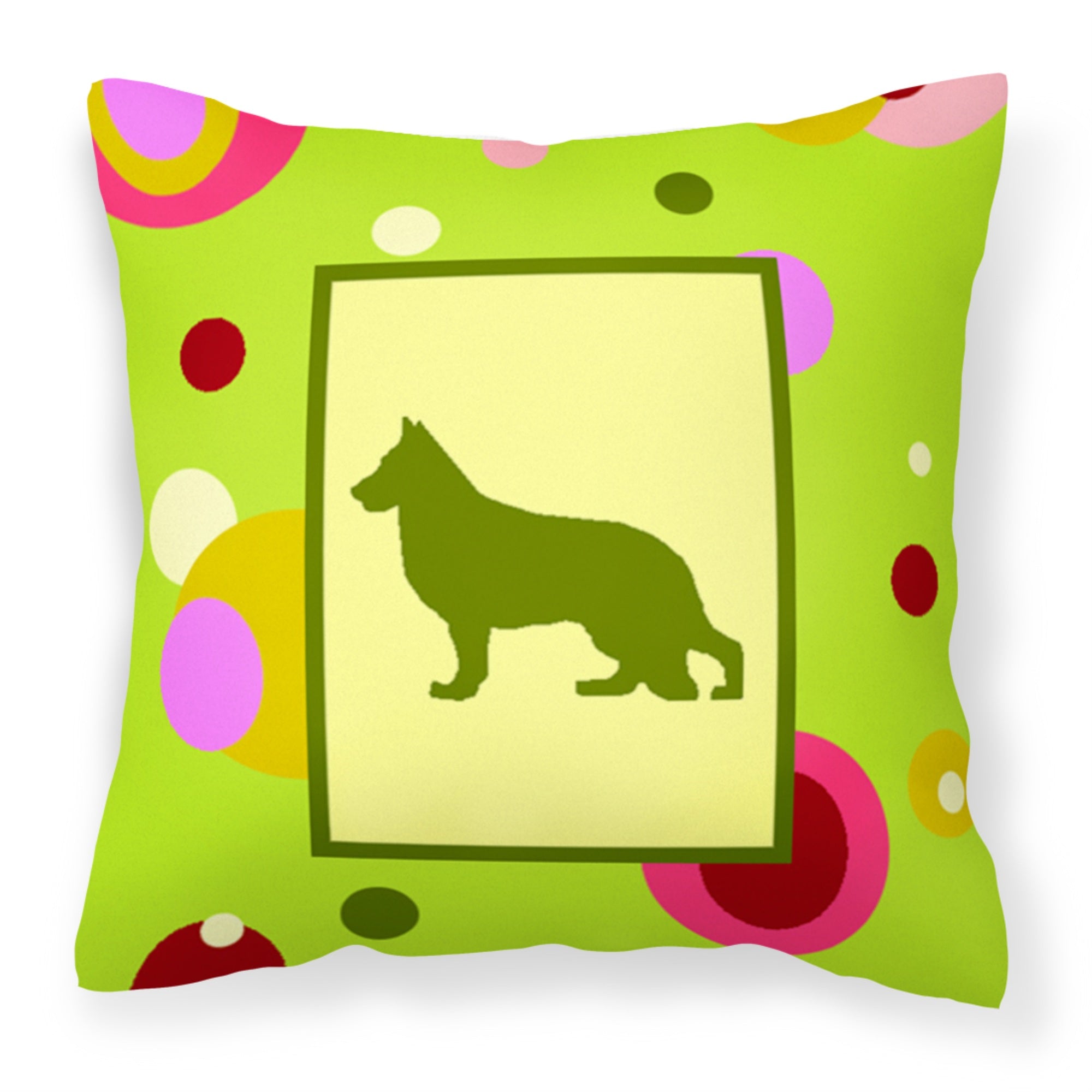 Caroline'S Treasures Ck1129Pw1414 German Shepherd Decorative Canvas Fabric Pillow, Large, Multicolor