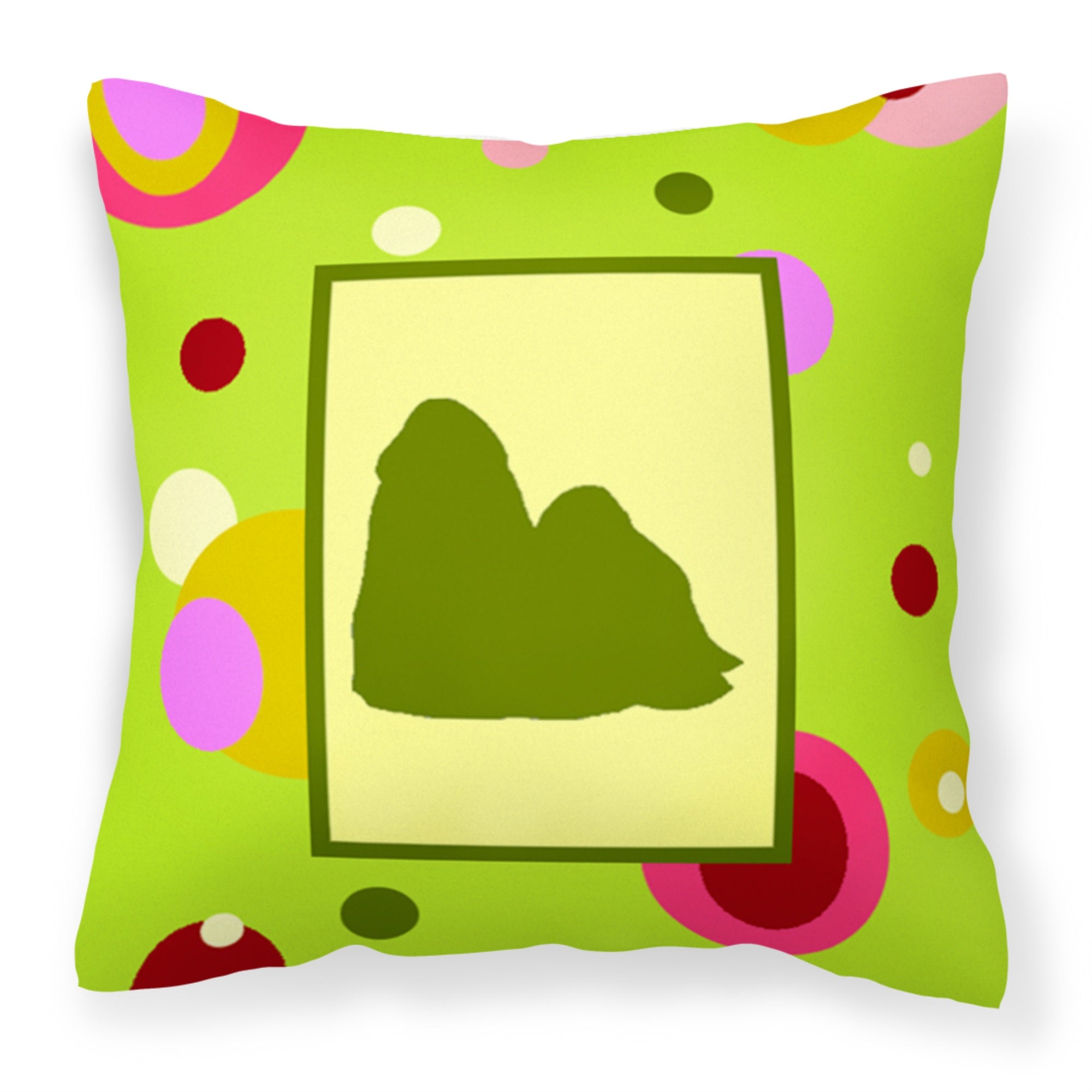 Caroline'S Treasures Ck1150Pw1414 Shih Tzu Decorative Canvas Fabric Pillow, Large, Multicolor