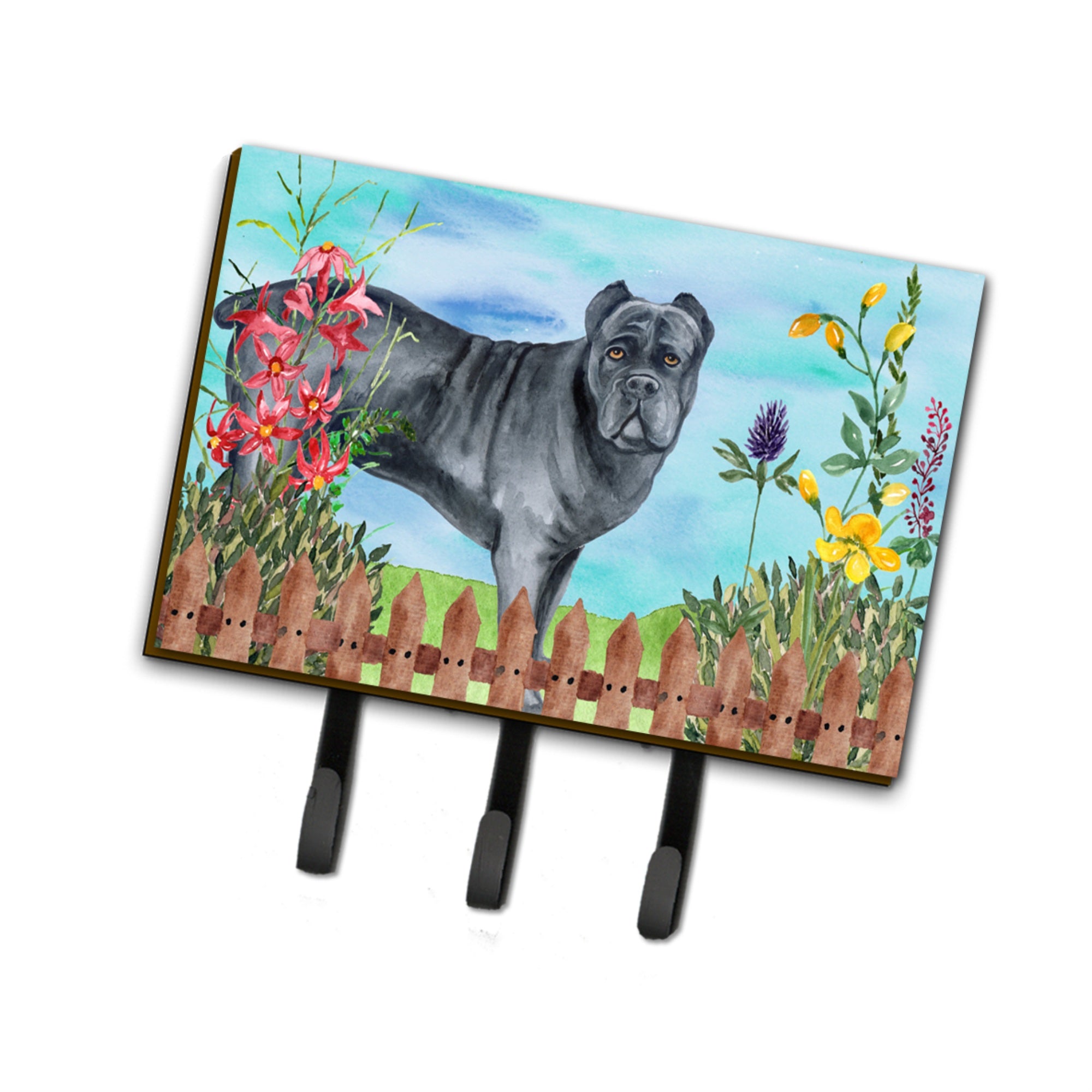 Caroline'S Treasures Cane Corso Spring Wall Hook, Triple