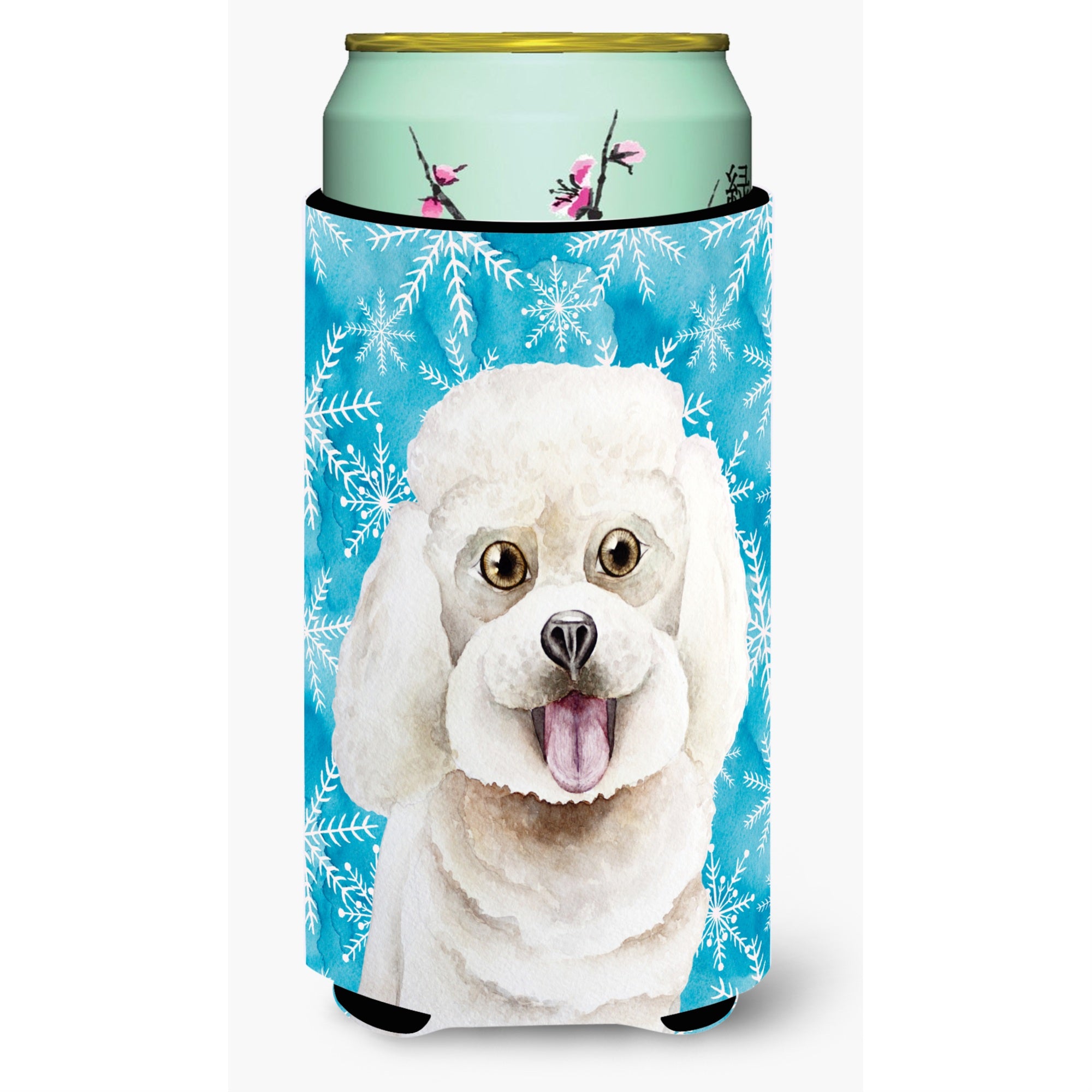 Caroline'S Treasures Bichon Frise Winter Decorative Can Hugger, Tall Boy, Multicolor