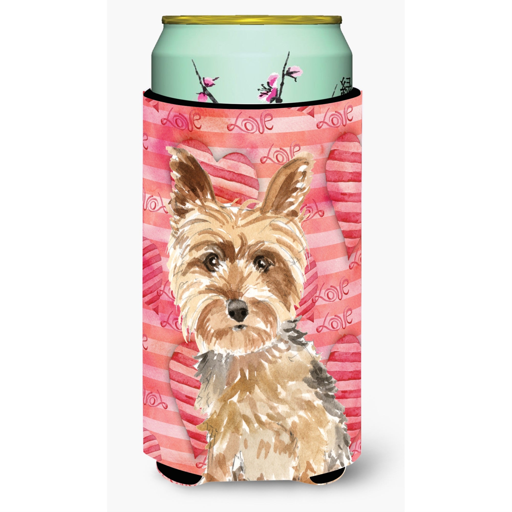 Caroline'S Treasures Ck1743Tbc Love A Yorkie Yorkshire Terrier Tall Boy Hugger Cold-Beverage-Koozies, Multicolor