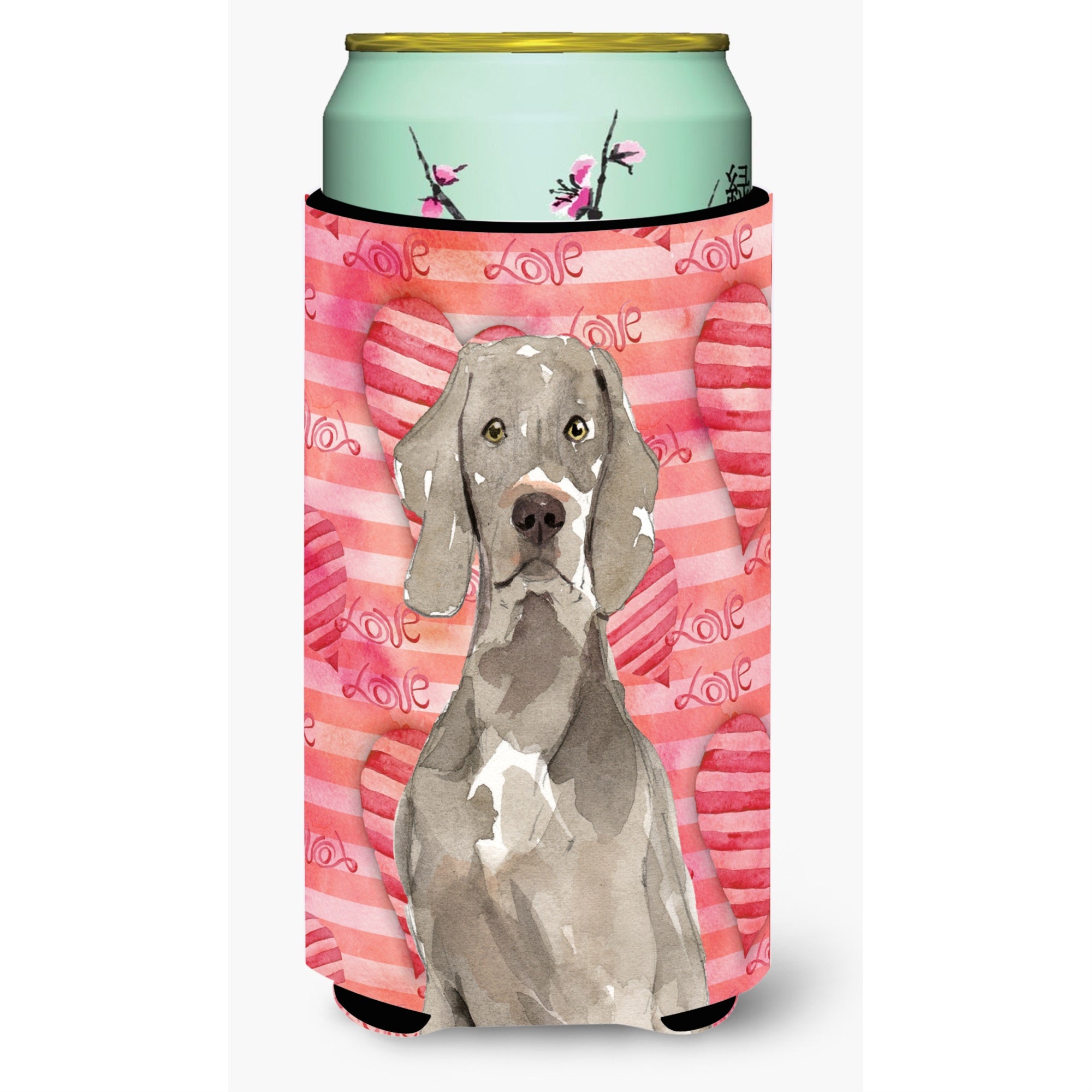 Caroline'S Treasures Ck1748Tbc Love A Weimaraner Tall Boy Insulator Hugger Cold-Beverage-Koozies, Multicolor