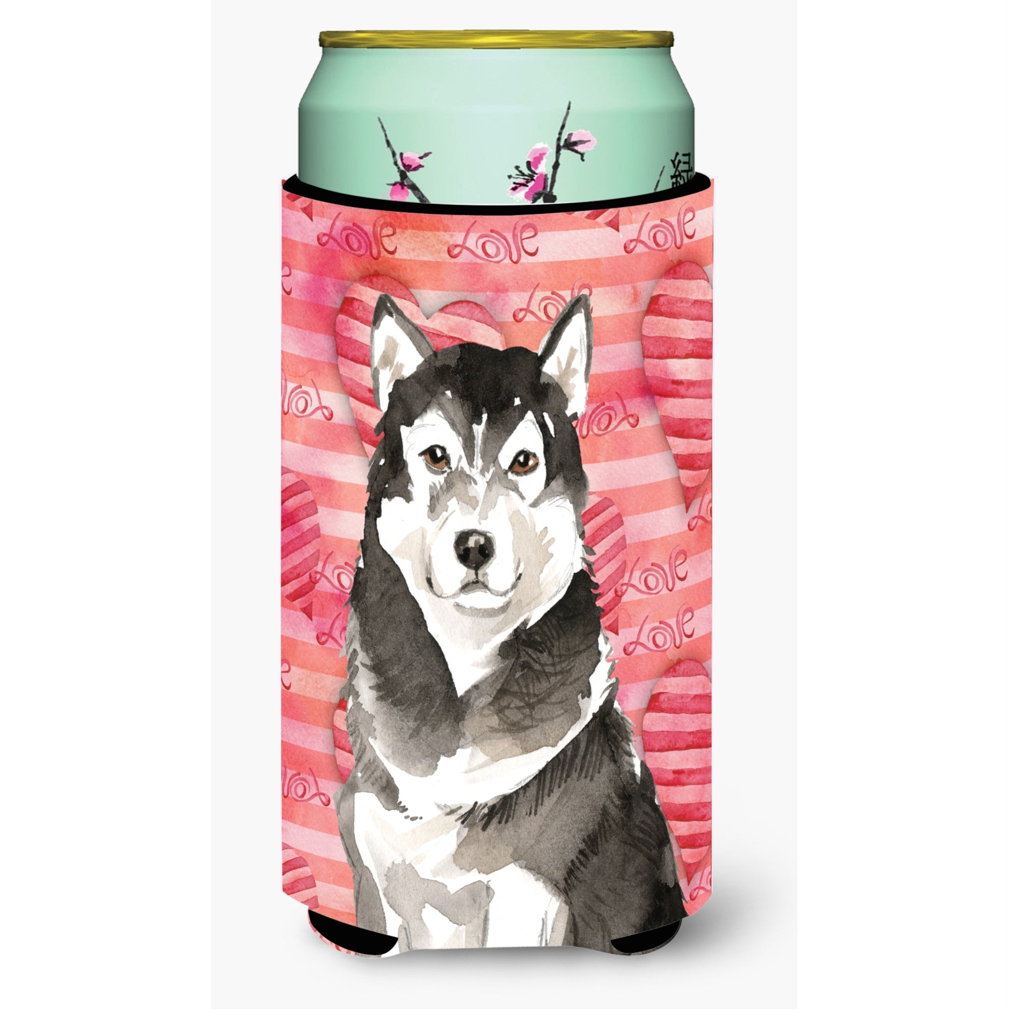 Caroline'S Treasures Ck1761Tbc Love A Alaskan Malamute Tall Boy Hugger Cold-Beverage-Koozies, Multicolor