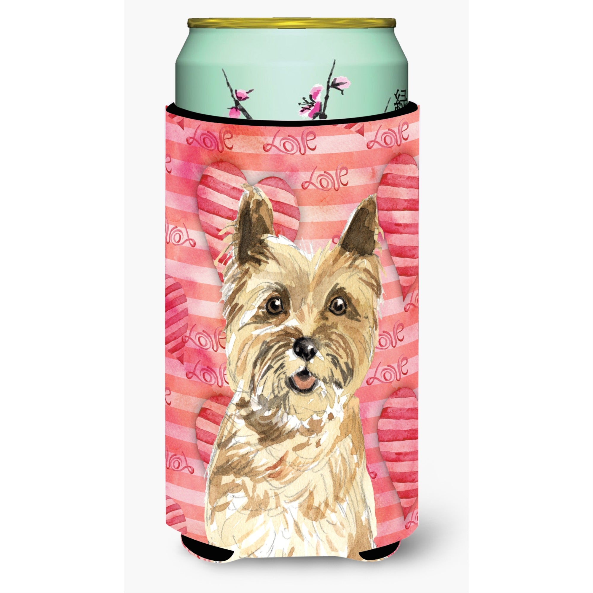 Caroline'S Treasures Ck1772Tbc Love A Cairn Terrier Tall Boy Hugger Cold-Beverage-Koozies, Multicolor