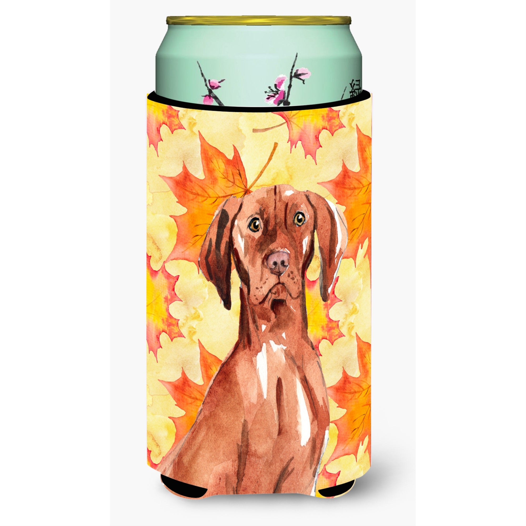 Caroline'S Treasures Ck1840Tbc Fall Leaves Vizsla Tall Boy Insulator Hugger Cold-Beverage-Koozies, Multicolor
